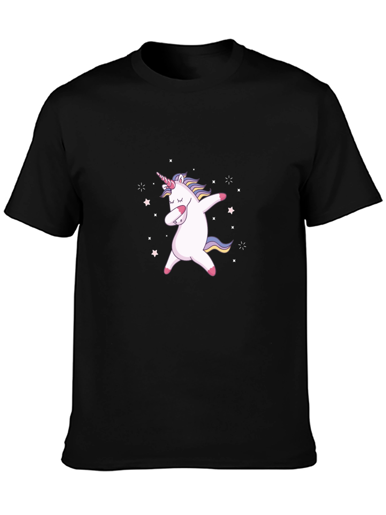 Black Unicorn Dab T-Shirt - Fun & Unique Tee view 3