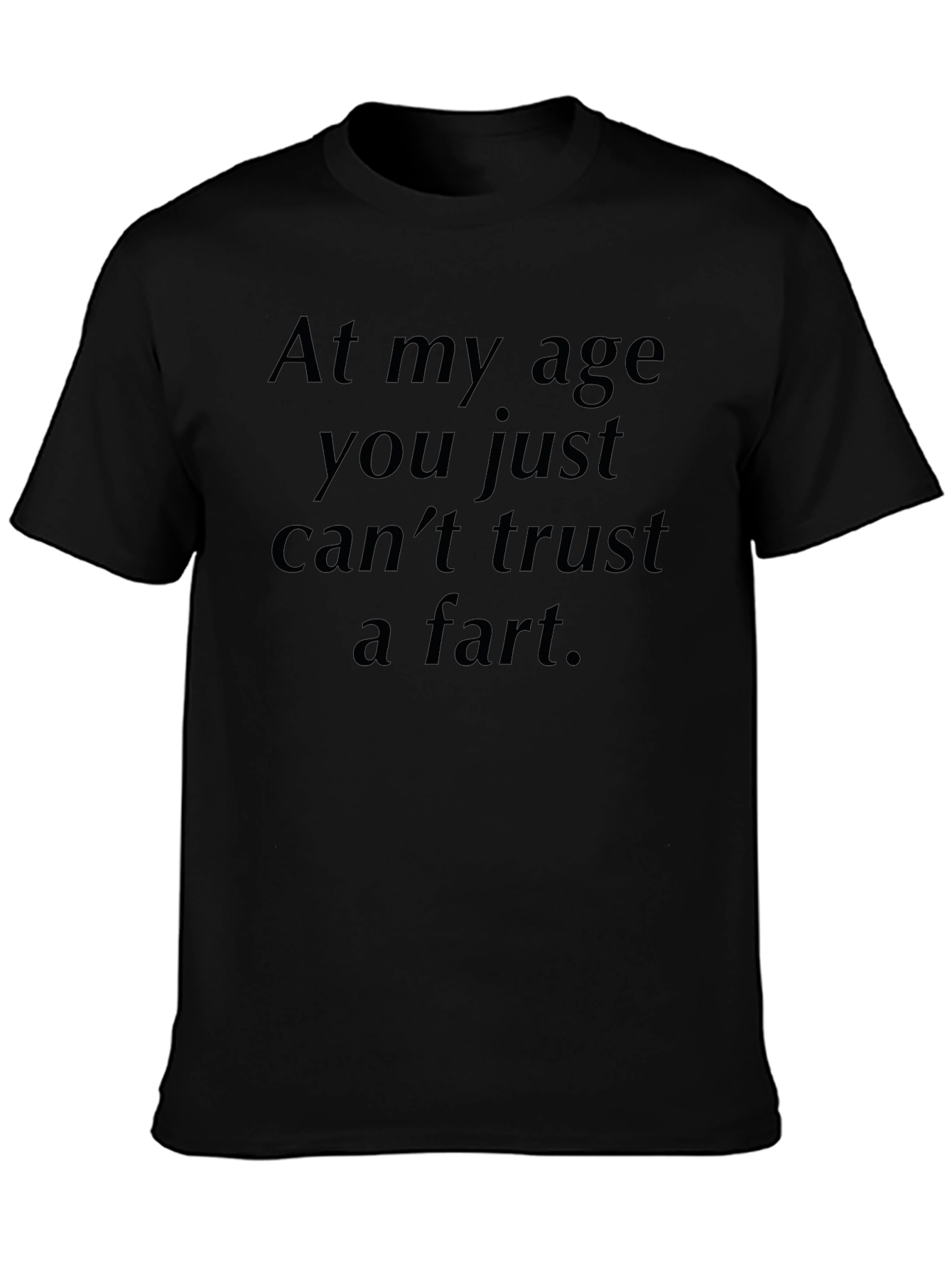 Black Funny 'Can't Trust a Fart' Graphic Tee view 3
