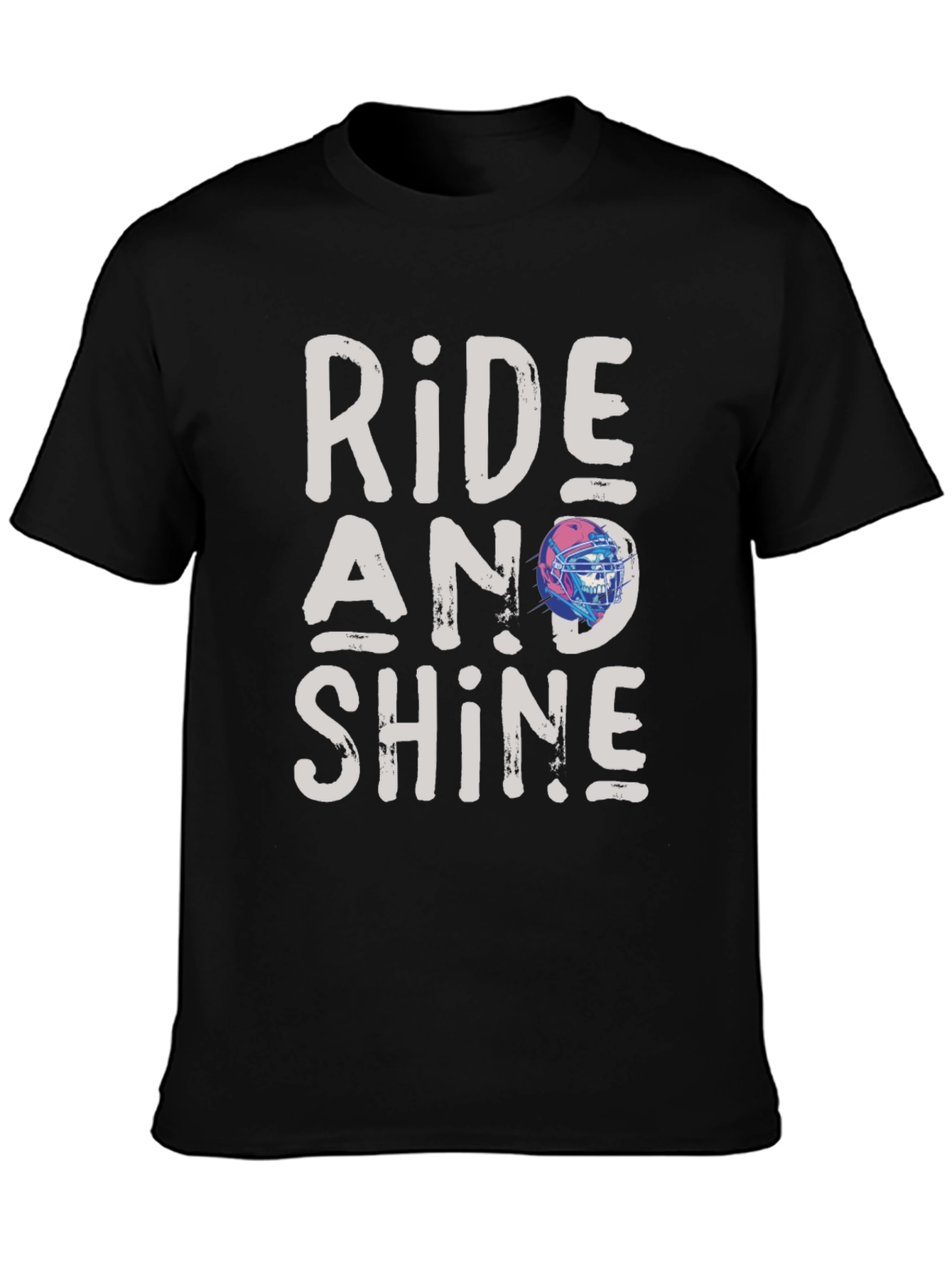 Black Ride and Shine Graphic T-Shirt view 3
