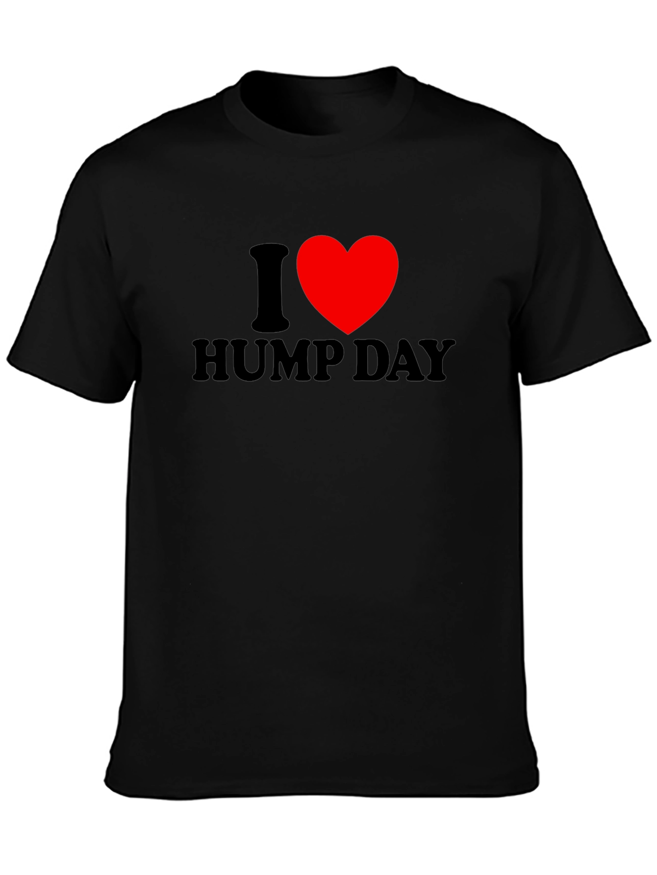 Black I Heart Hump Day T-Shirt - Black Short Sleeve view 3