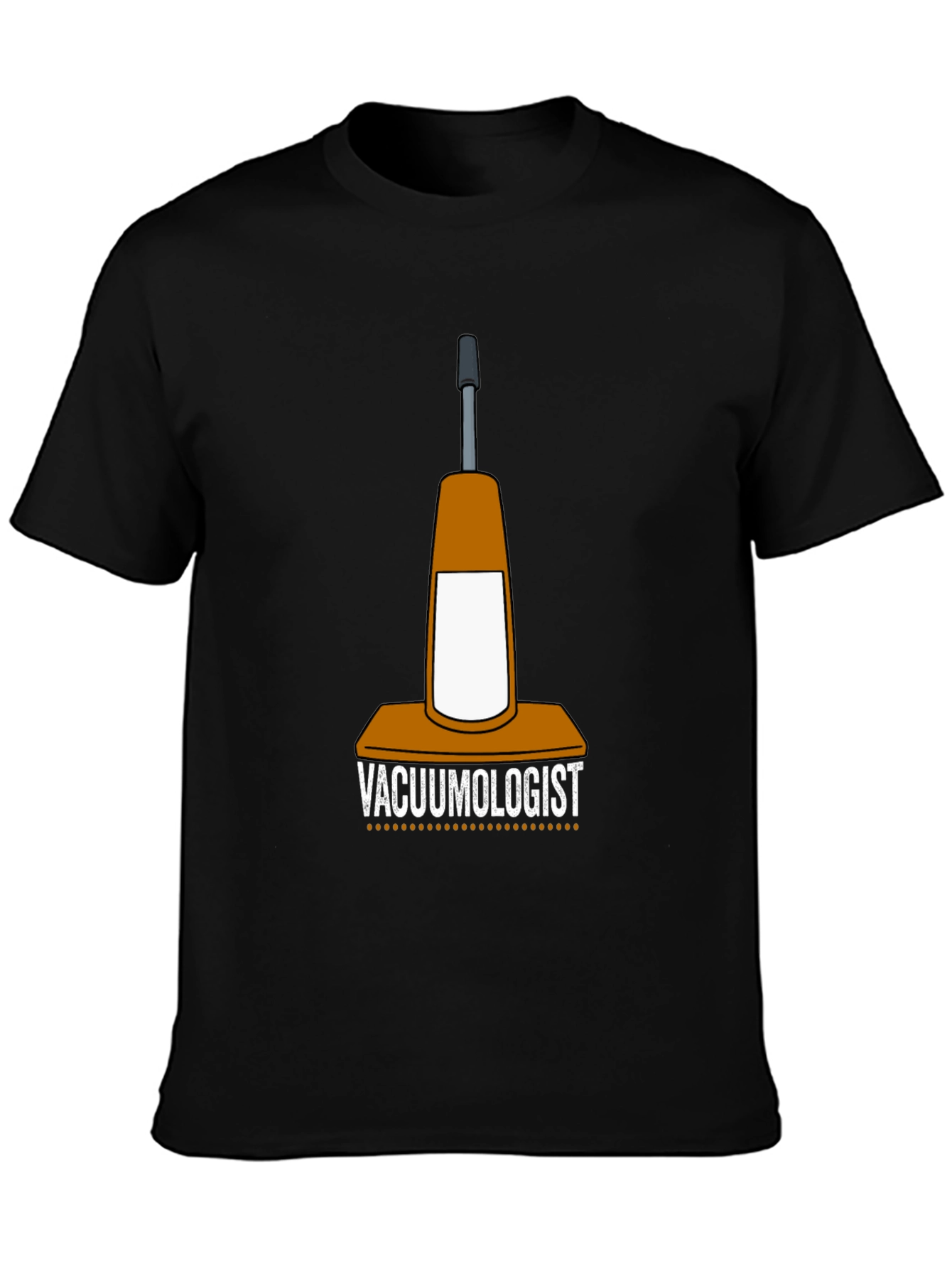 Black Vacuumologist T-Shirt - Cleaning Humor Tee view 3