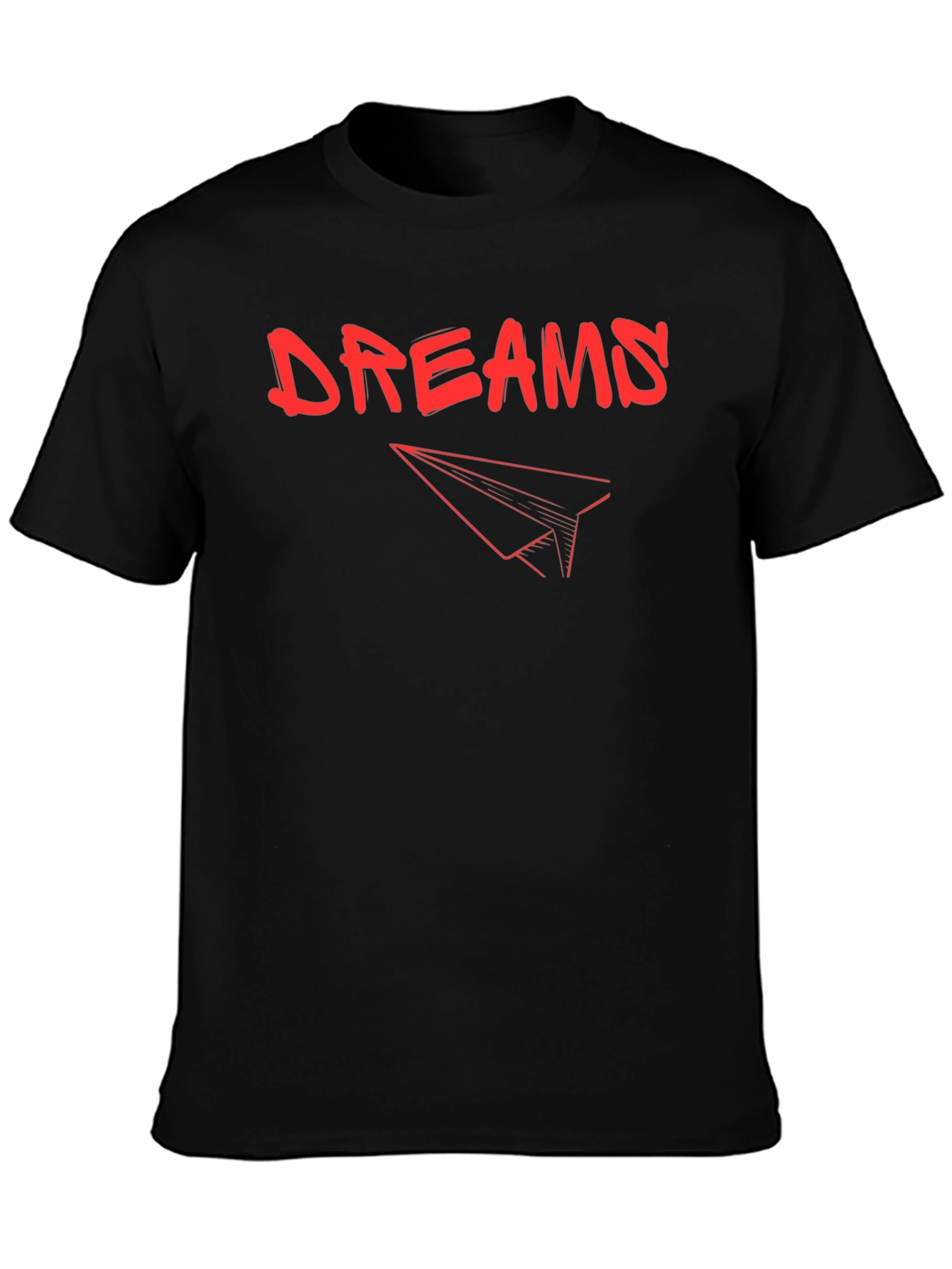 Black Dreams Graphic Tee - Trendy Short Sleeve T-Shirt view 3