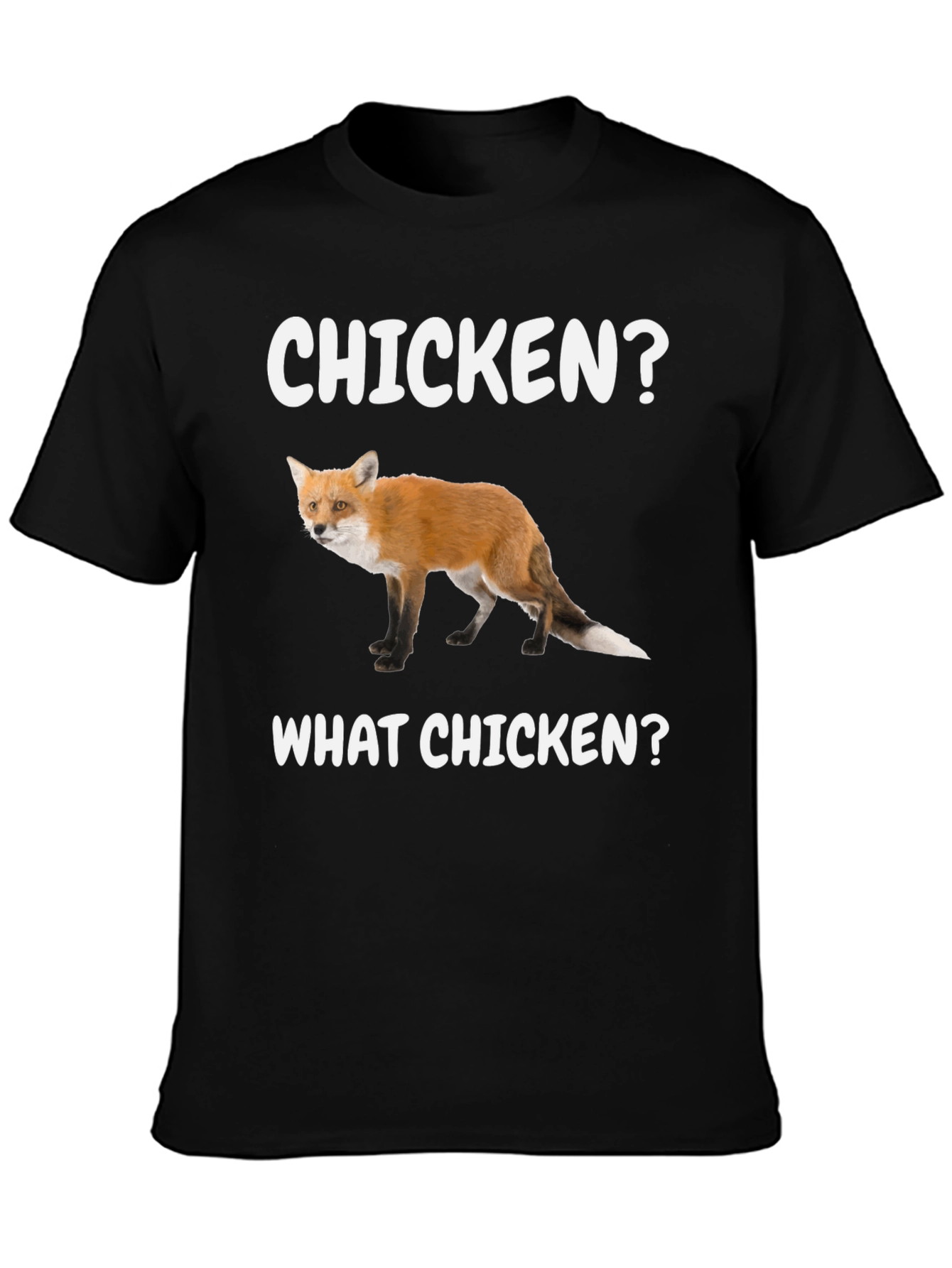 Black Chicken? What Chicken? Fox Graphic Tee view 3