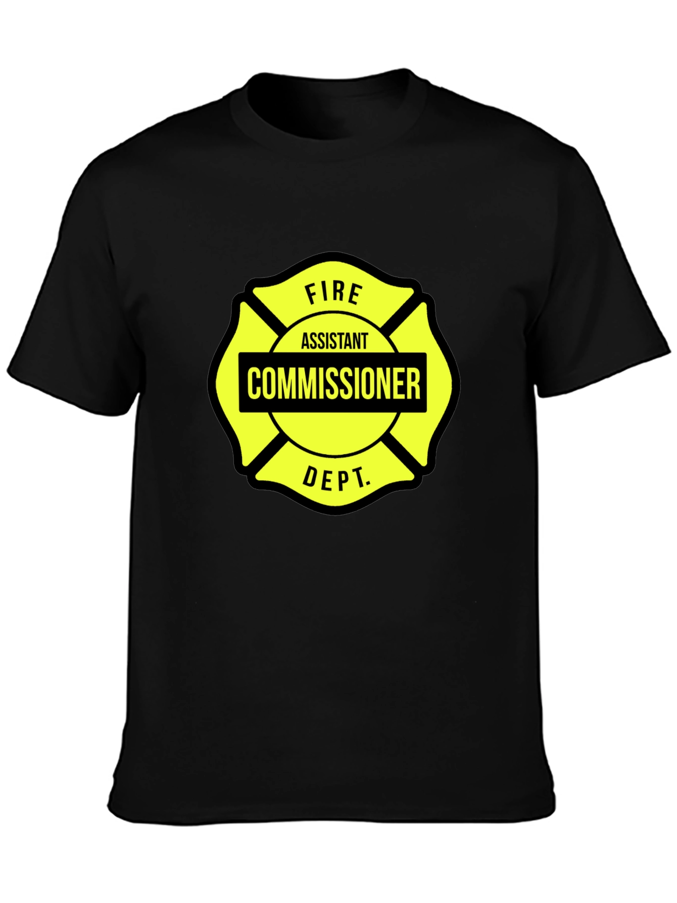 Black Fire Assistant Commissioner T-Shirt - Black view 3