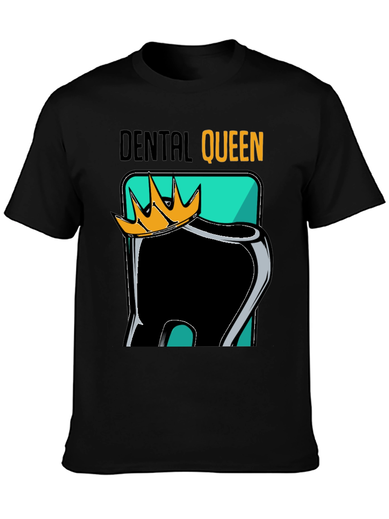 Black Dental Queen Black Graphic Tee view 3