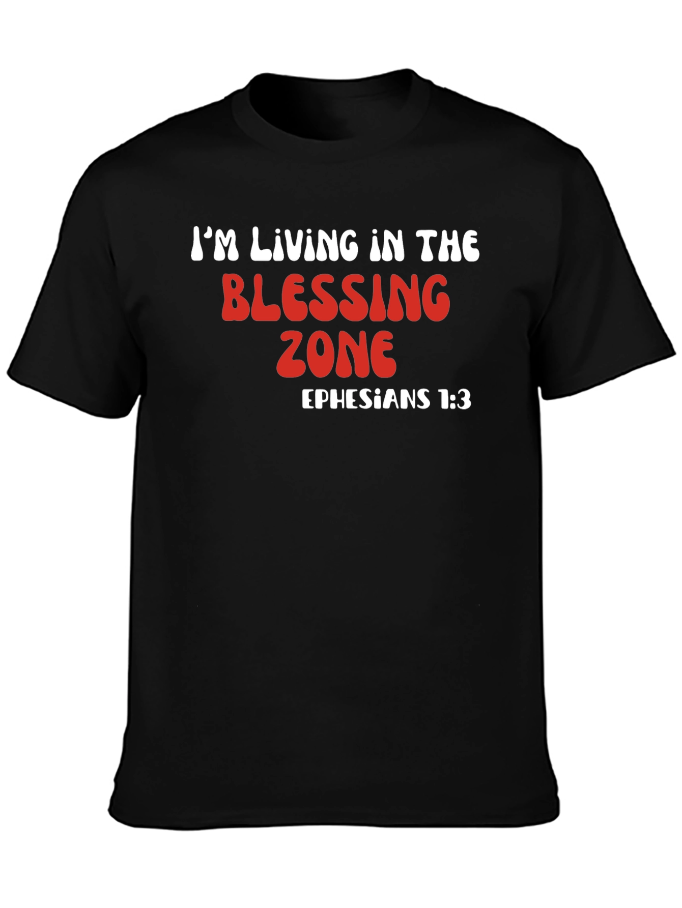 Black Blessing Zone T-Shirt - Ephesians 1:3 view 3
