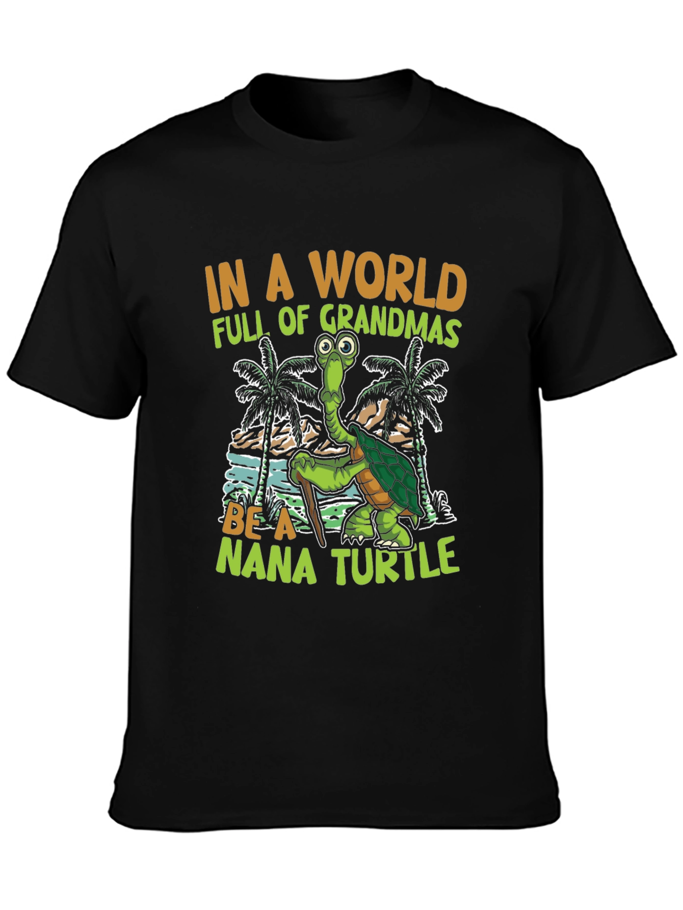 Black Nana Turtle T-Shirt view 3