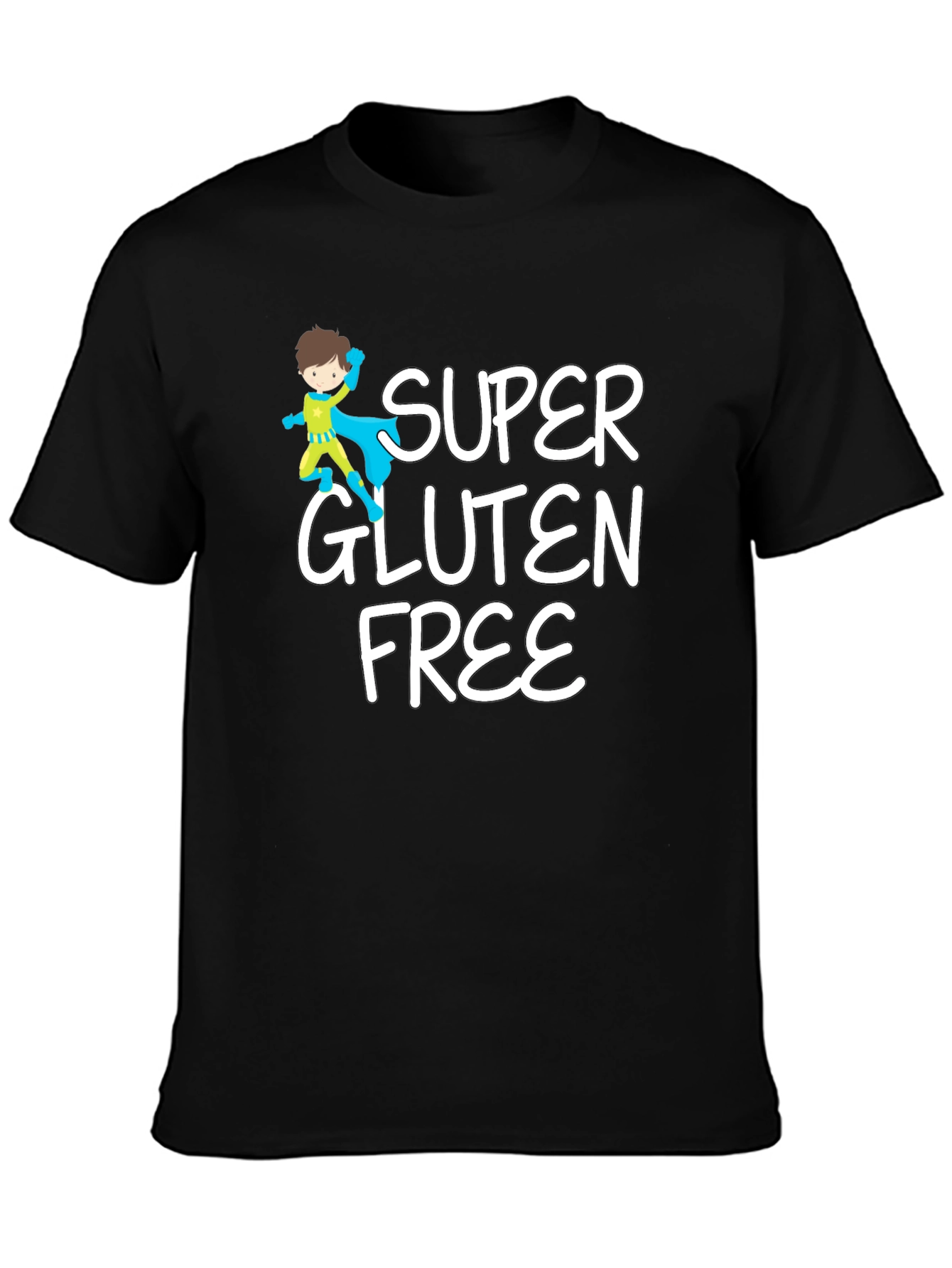 Black Super Gluten Free T-Shirt view 3
