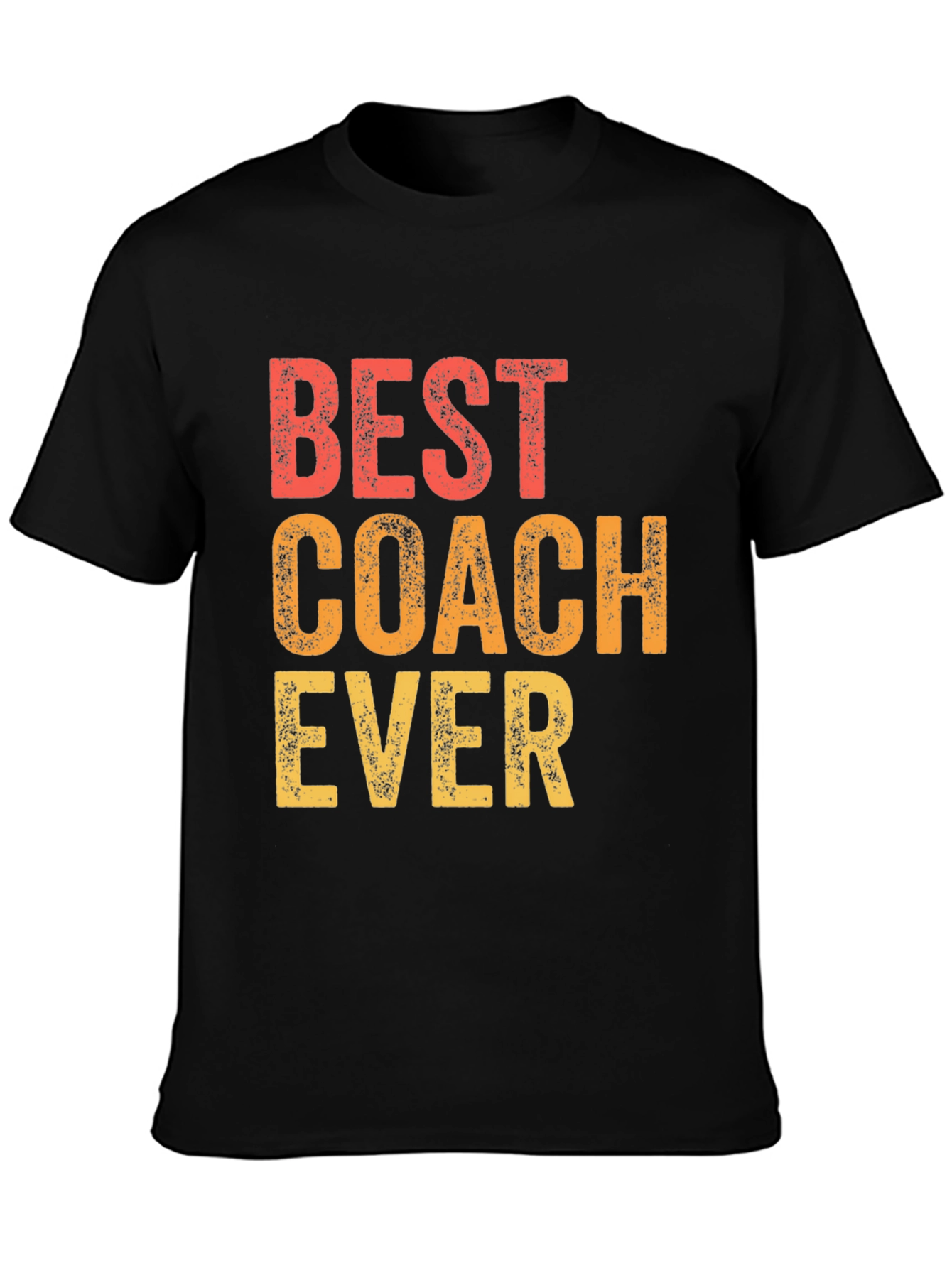 Black Best Coach Ever T-Shirt - Gift for Coaches view 3