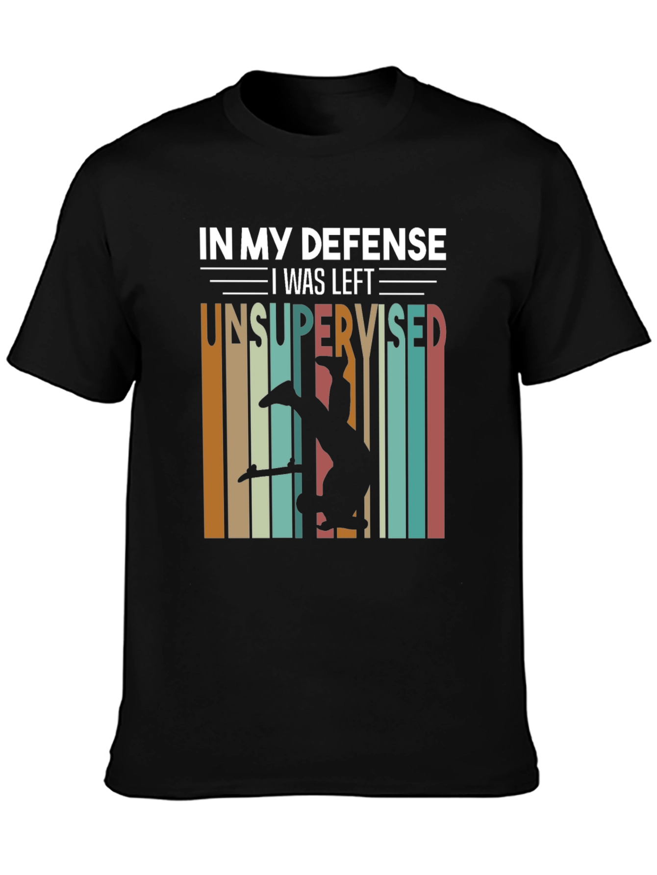 Black Unsupervised Skateboard T-Shirt view 3