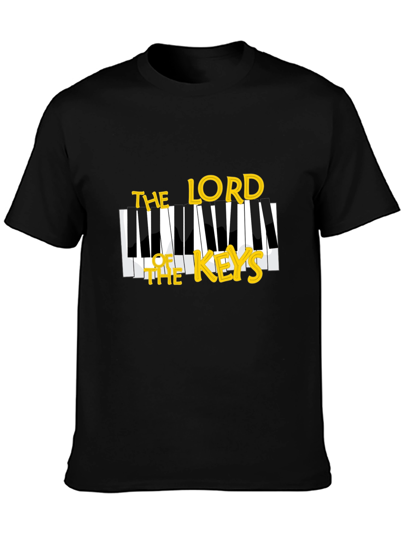 Black The Lord of the Keys Black T-Shirt view 3