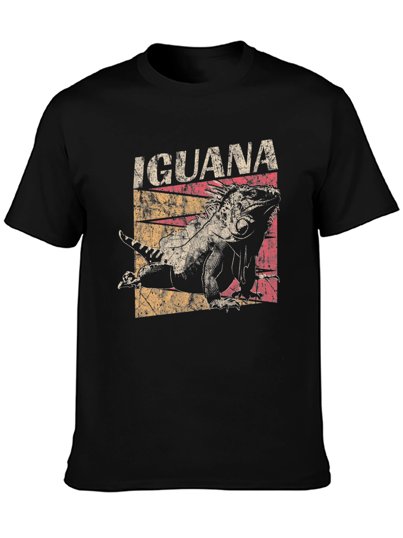 Black Iguana Graphic Tee - Vintage Style T-Shirt view 3