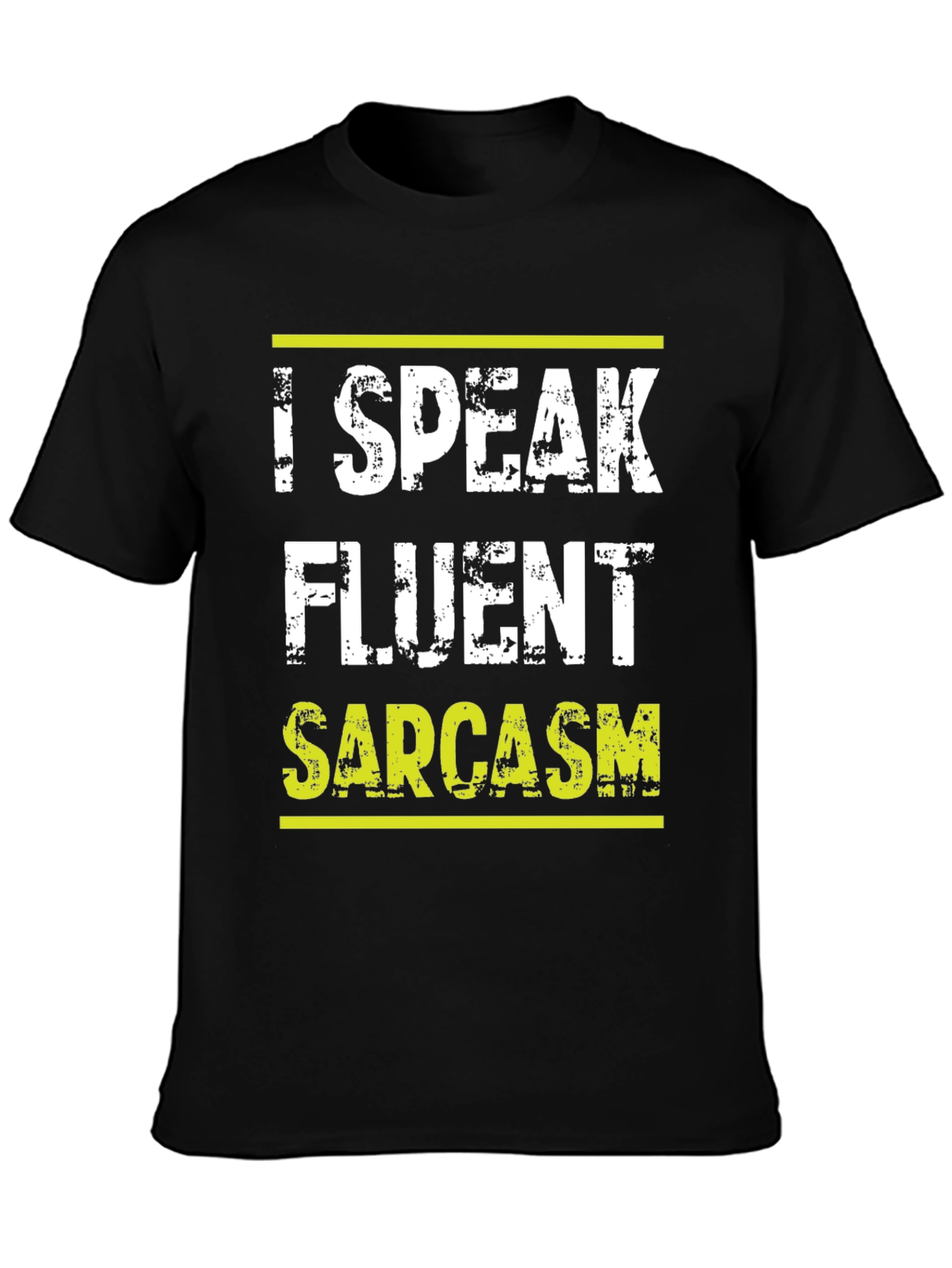 Black Sarcasm T-Shirt - Fluent Sarcasm view 3