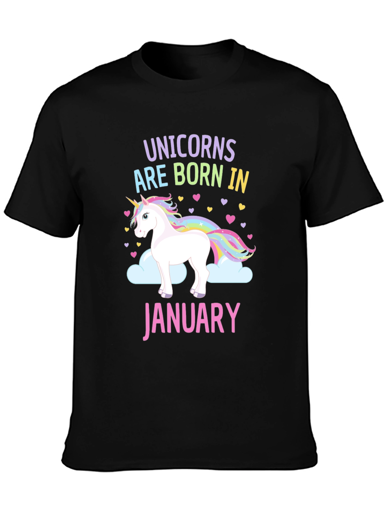 Unicorns Born in January T-Shirt - 3