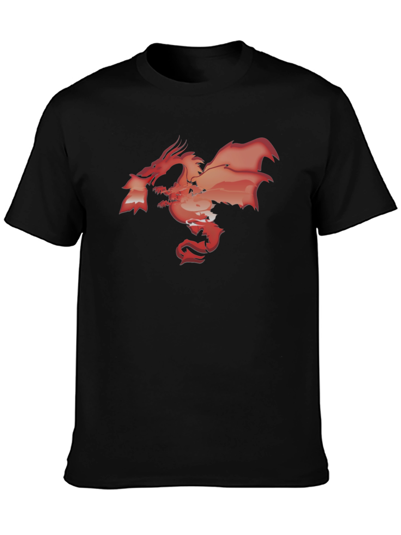 Black Dragon Graphic Black T-Shirt view 3