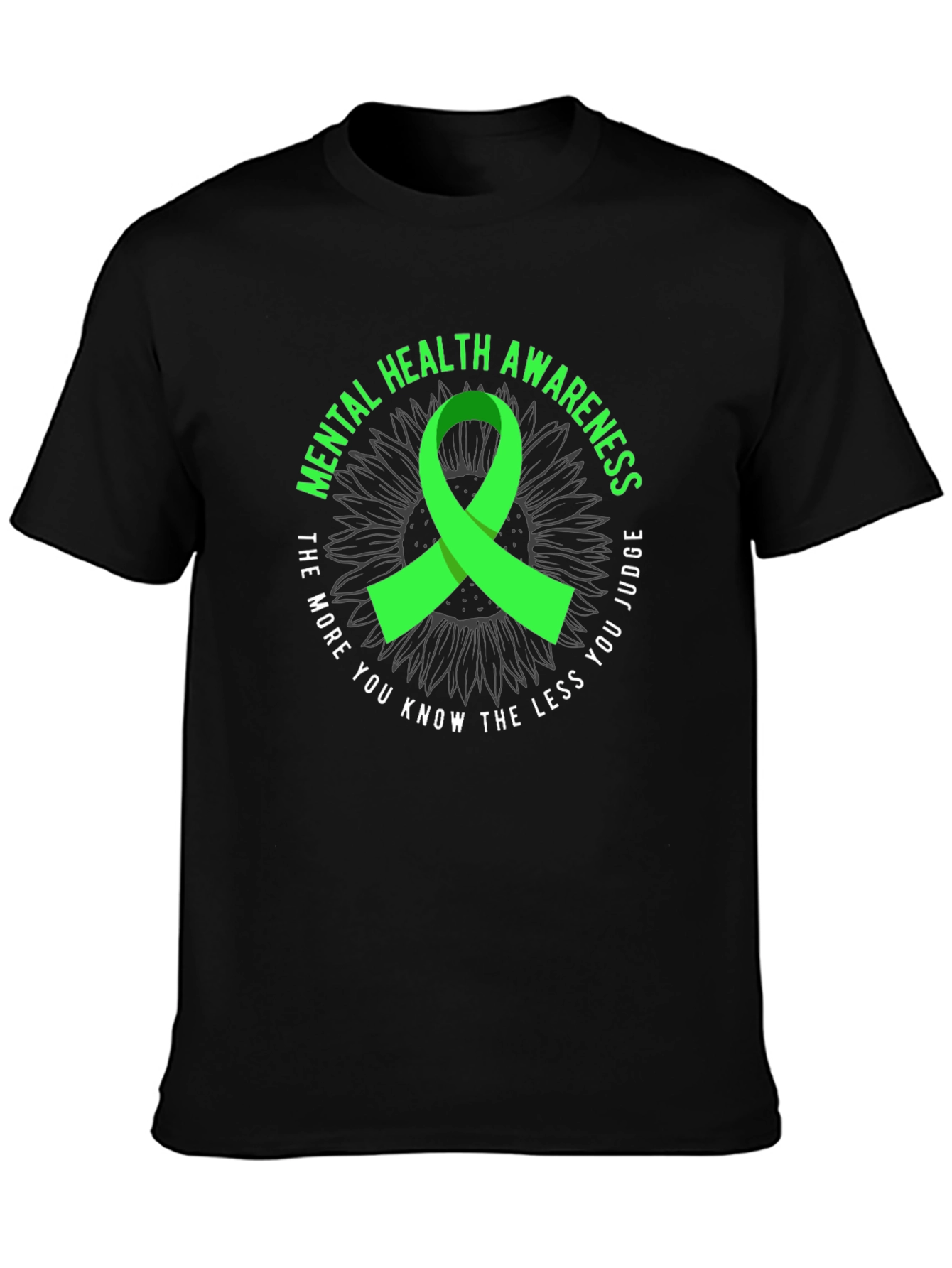 Black Mental Health Awareness T-Shirt view 3