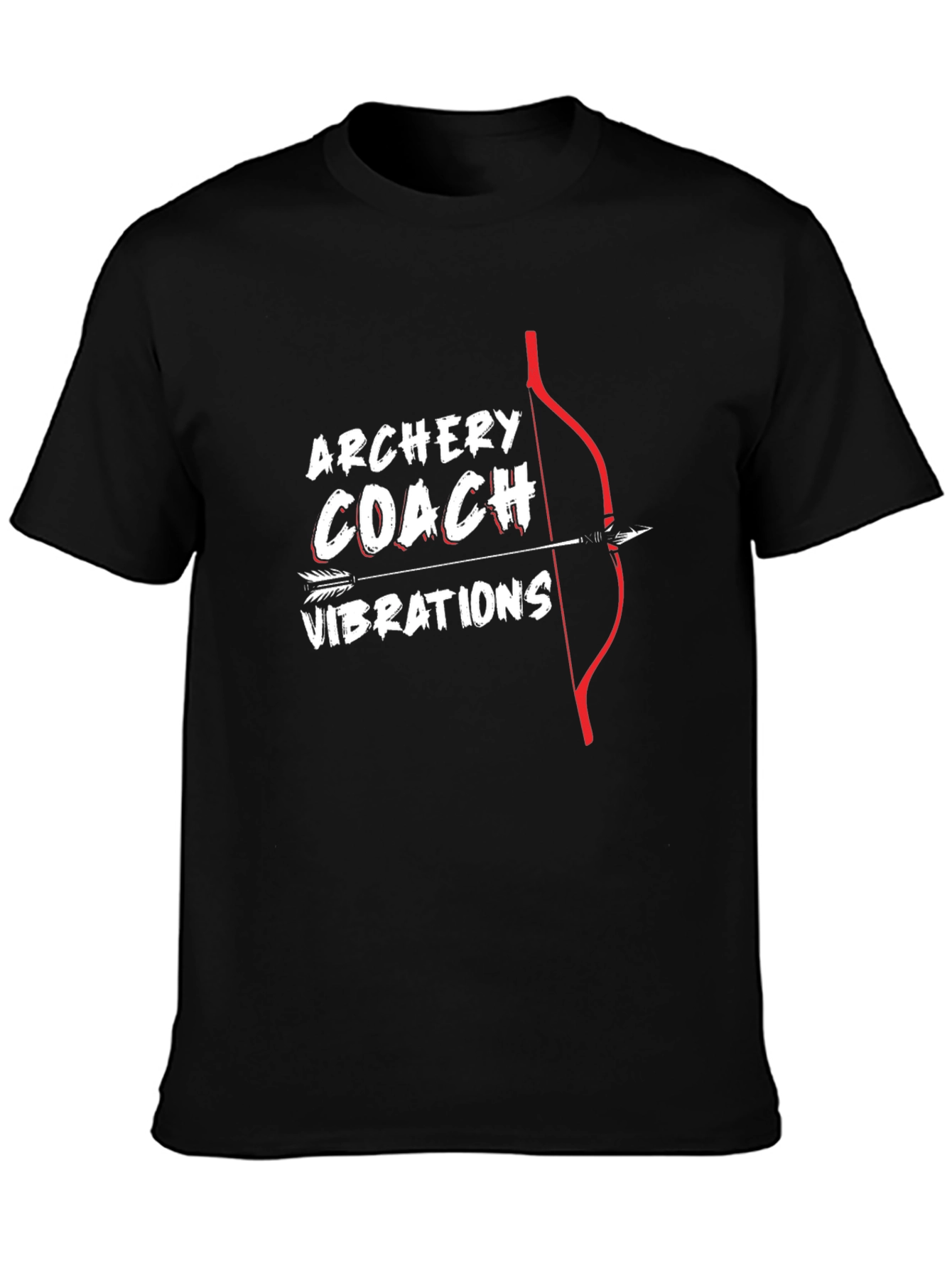 Black Archery Coach T-Shirt Arrow Bow Tee view 3