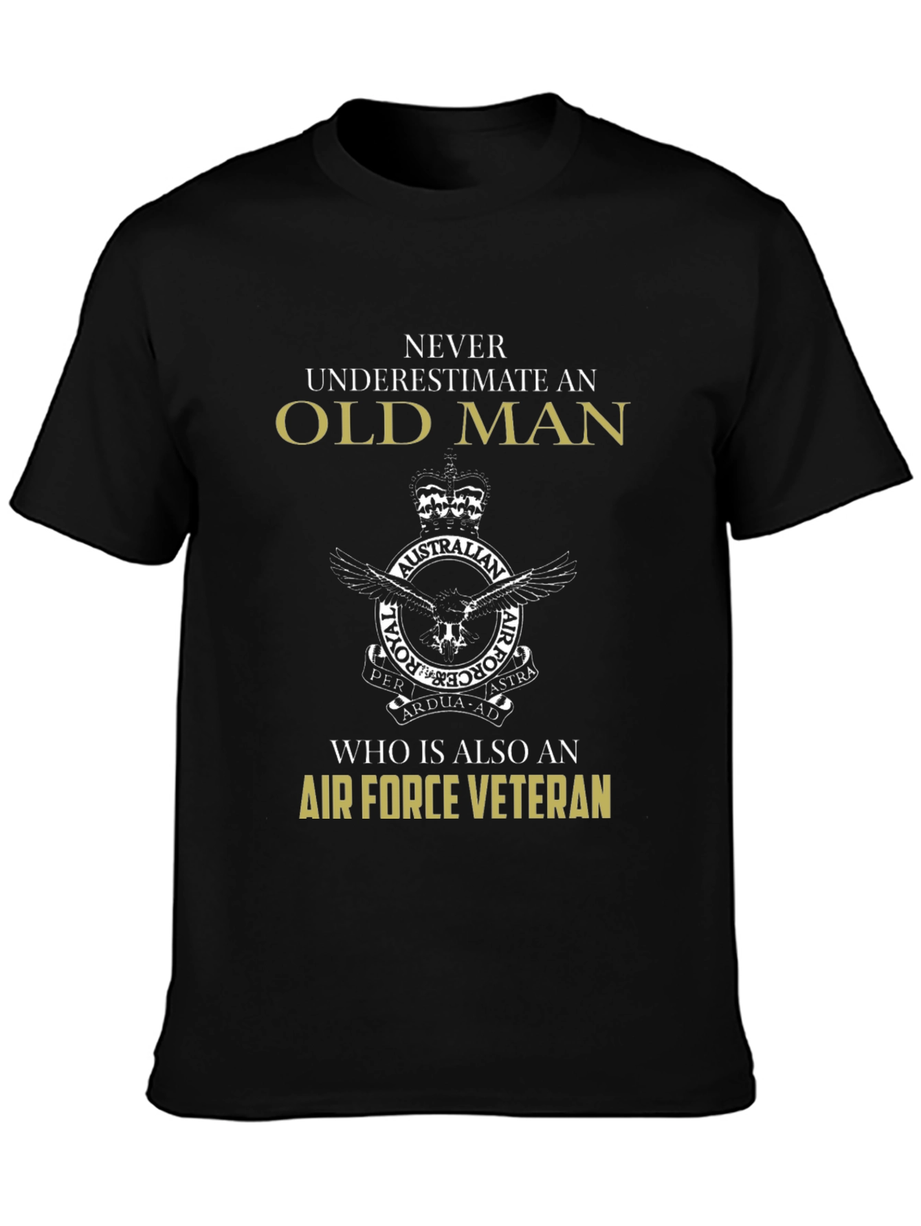 Air Force Veteran Old Man T-Shirt - 3