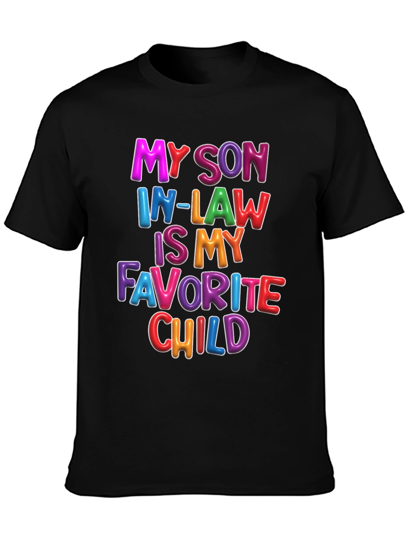 Black My Son In-Law Is My Favorite Child T-Shirt view 3