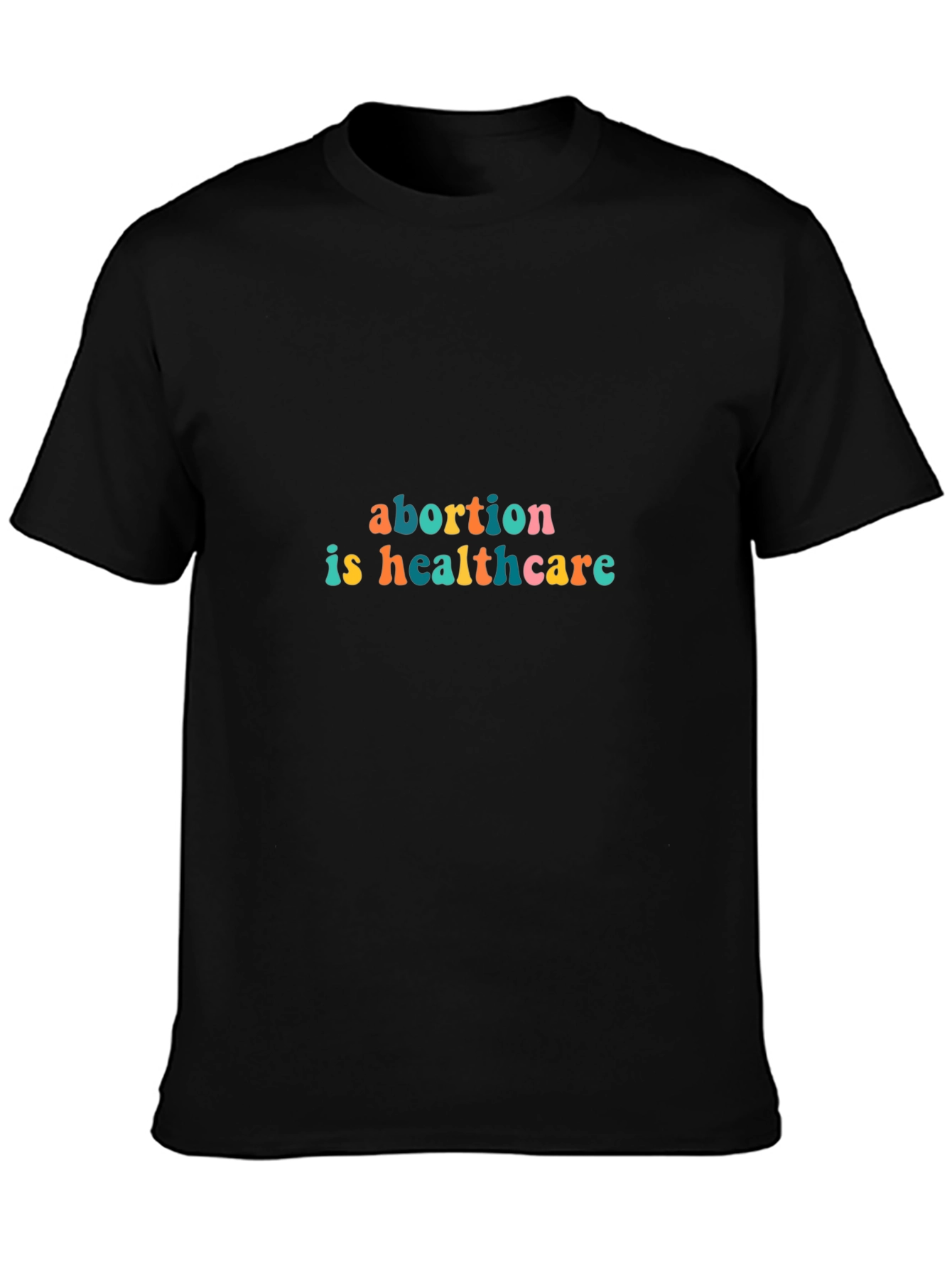 Black Abortion is Healthcare Graphic Tee - Unisex view 3