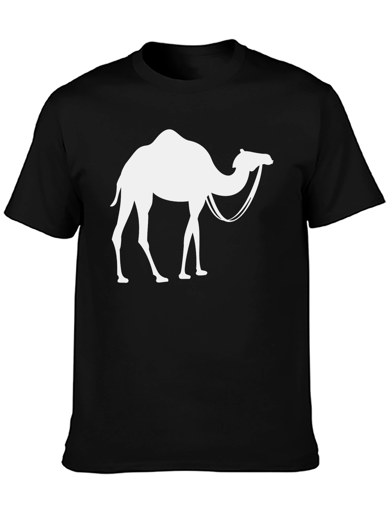 Black Camel Graphic T-Shirt - Classic Crew Neck view 3