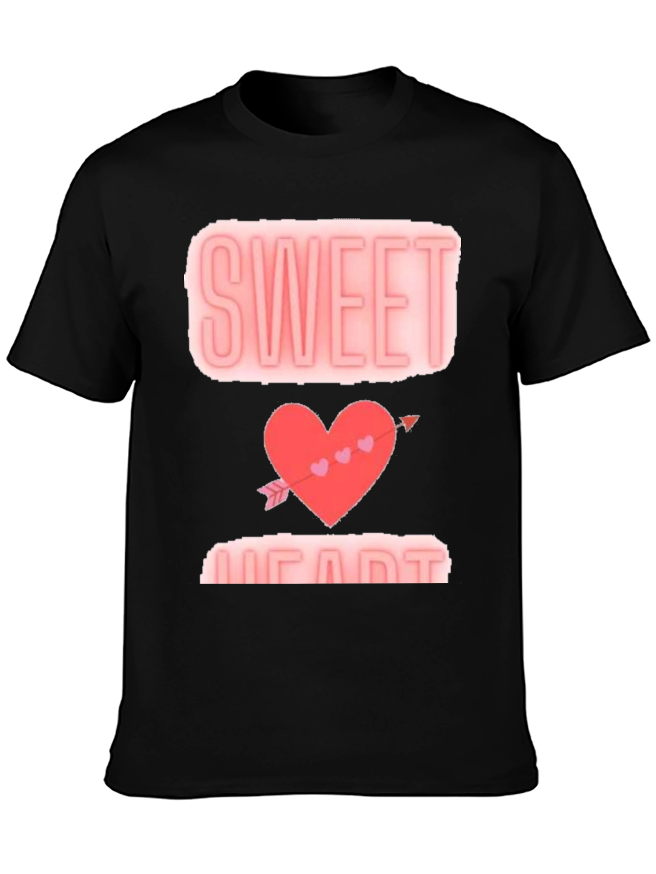 Black Sweetheart Valentine's Day Graphic Tee view 3