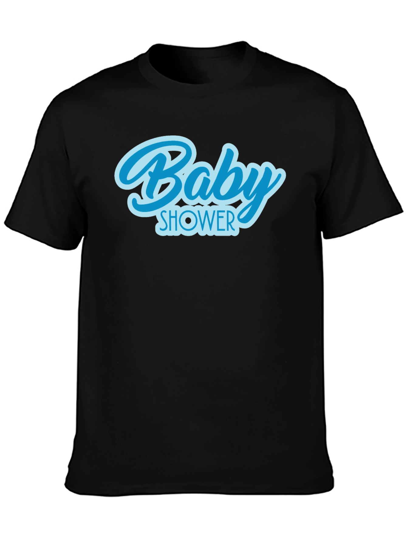 Black Baby Shower Crew T-Shirt - Celebration Tee view 3