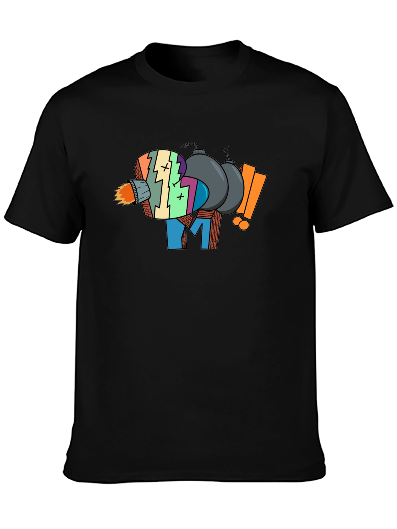 Black Boom Graphic T-Shirt view 3