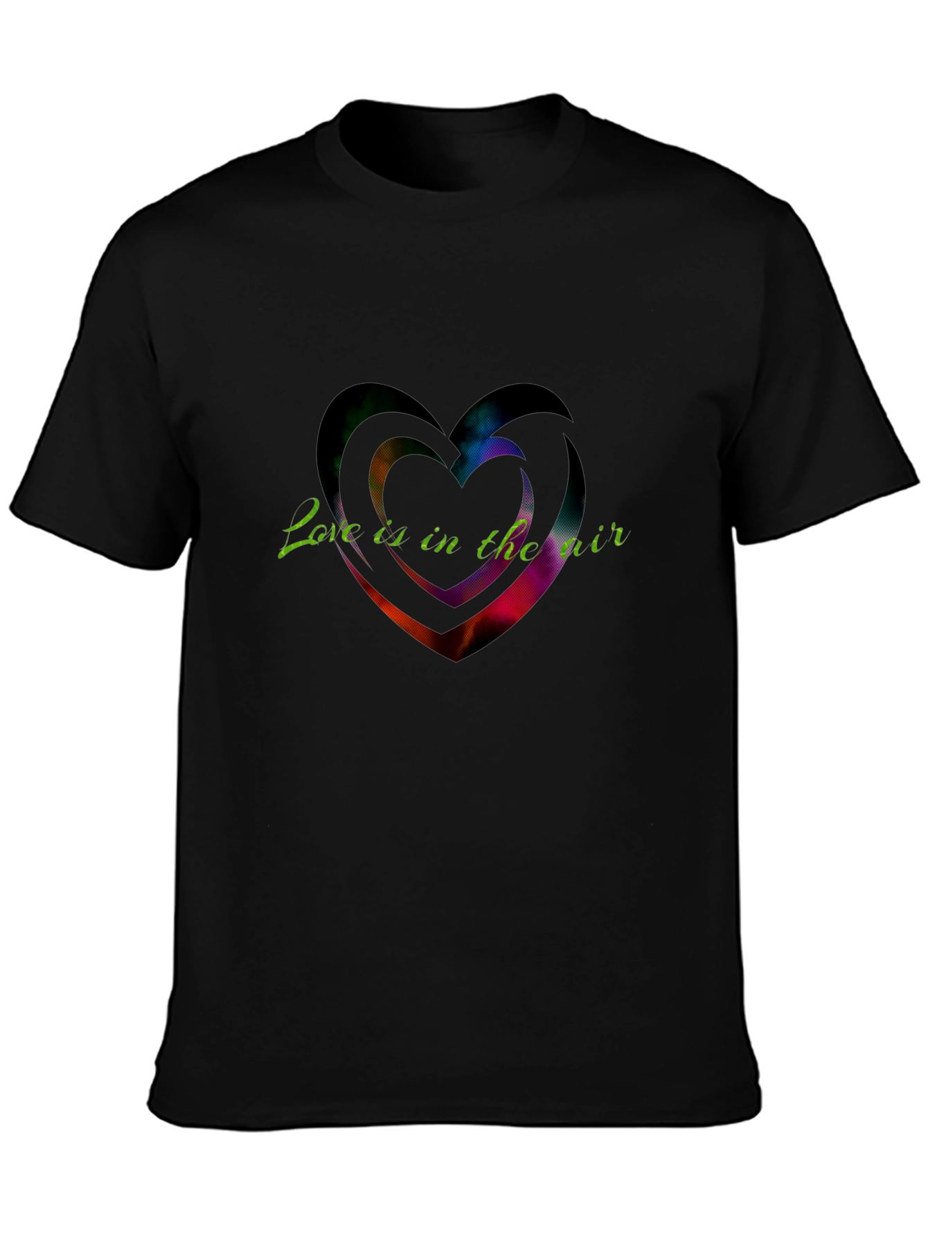 Black Love Is In The Air Graphic Tee view 3