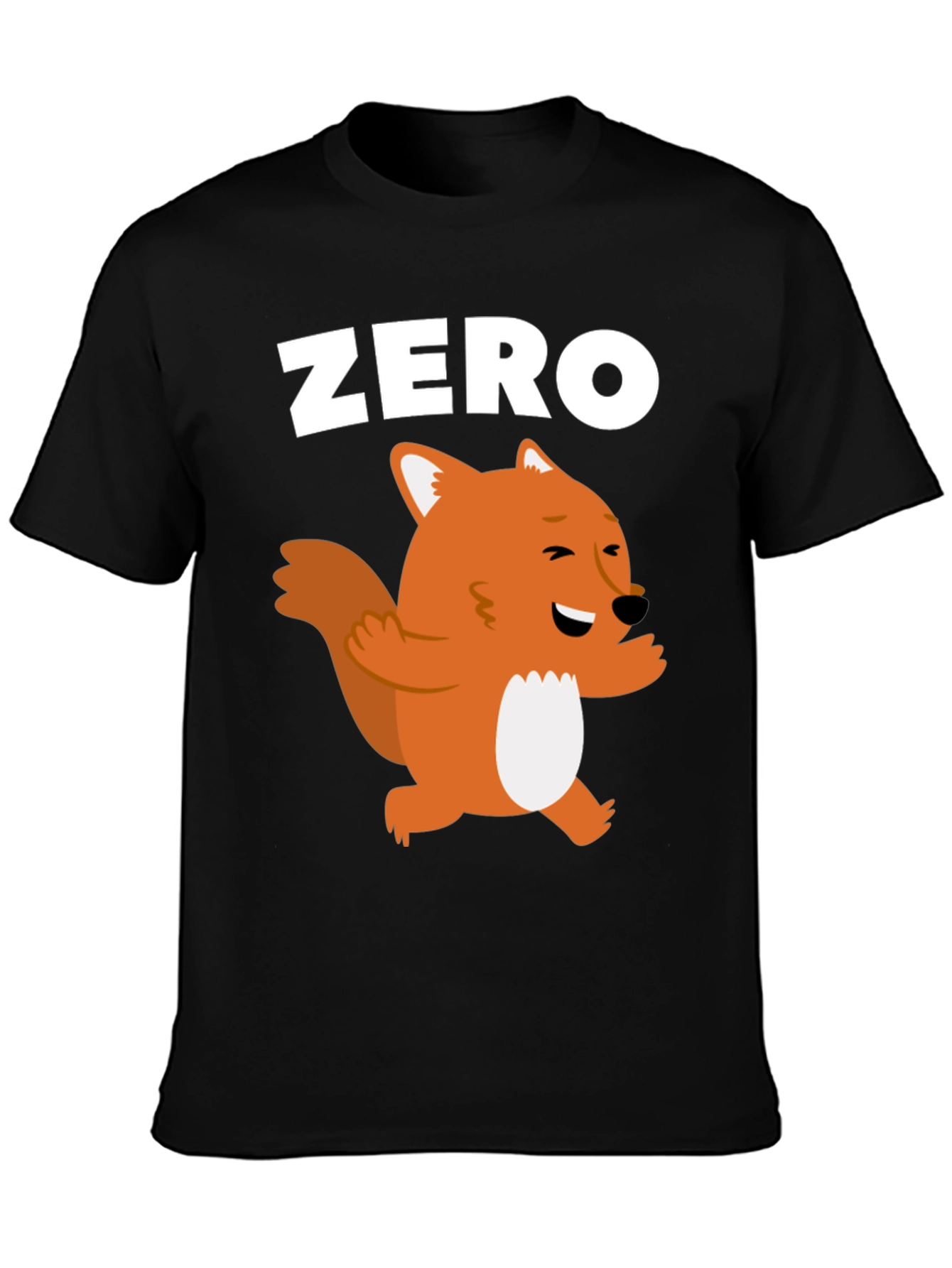 Black Zero Fox Given Graphic T-Shirt view 3