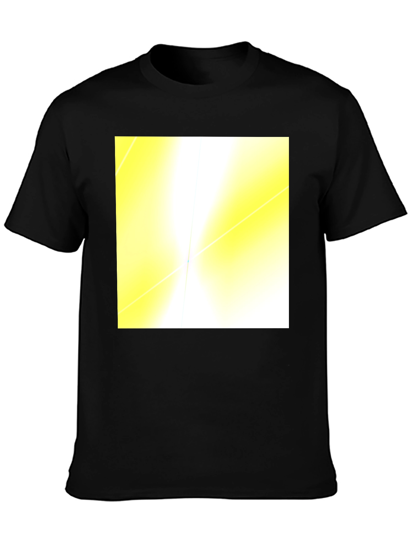Black Abstract Light Black T-Shirt view 3