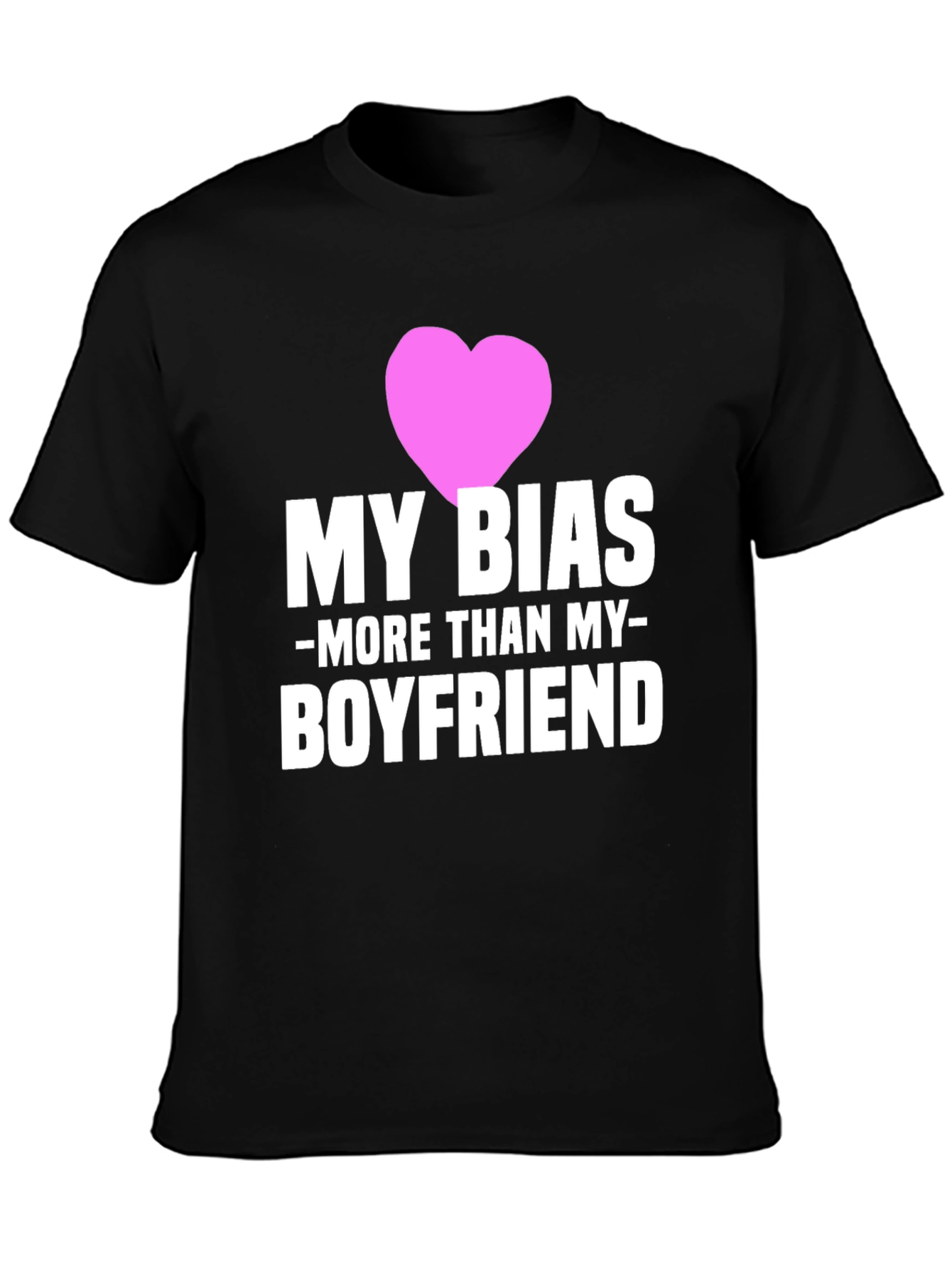 Black My Bias > Boyfriend Graphic T-Shirt - Novelty Tee view 3