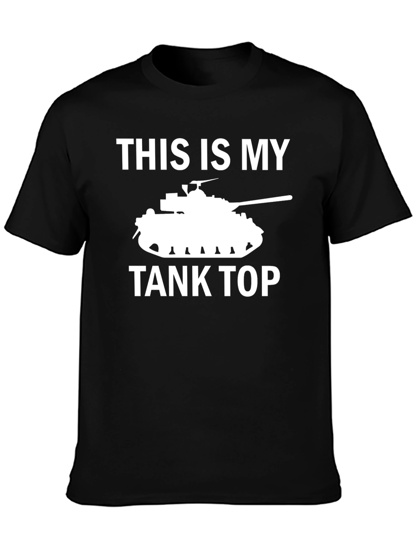 Black This Is My Tank Top T-Shirt - Military Humor view 3