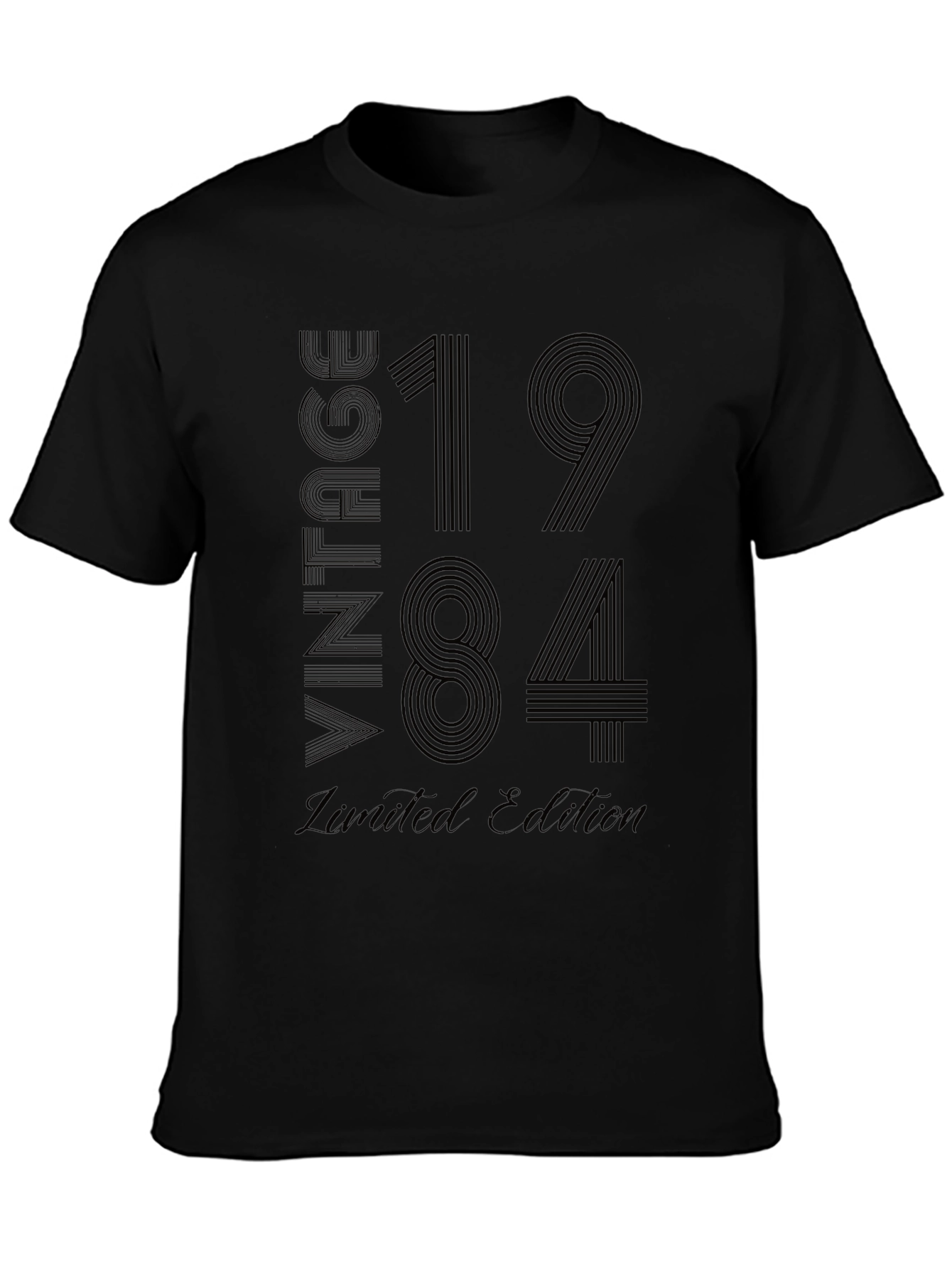 Black Vintage 1984 Limited Edition T-Shirt view 3