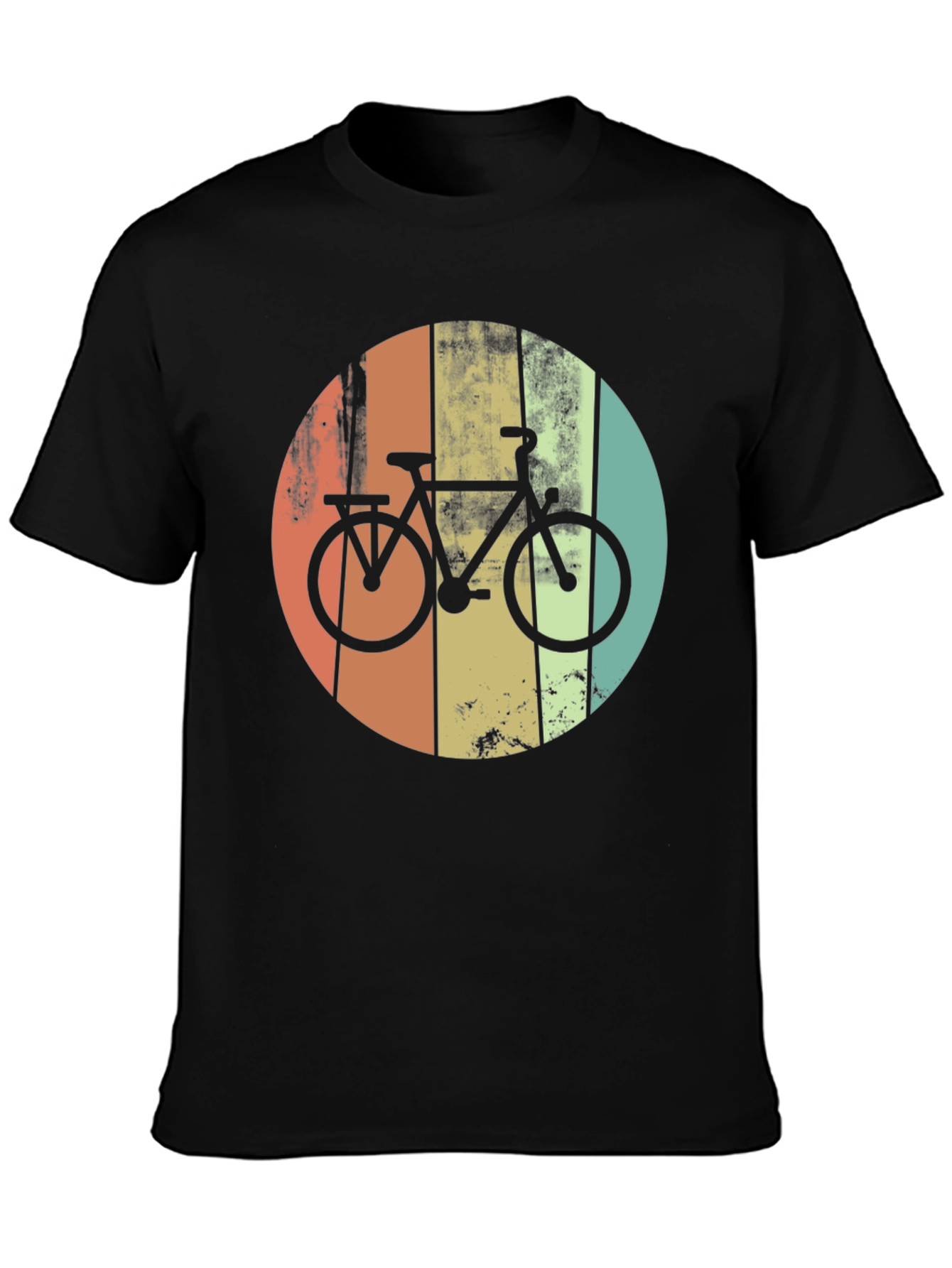 Black Retro Bike Graphic Tee view 3