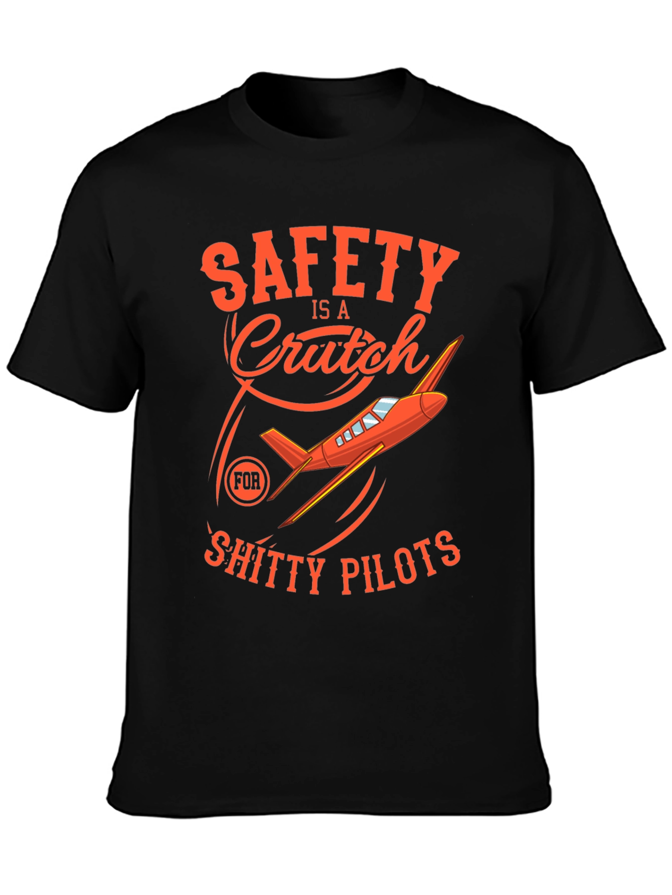 Black Safety is a Crutch T-Shirt view 3
