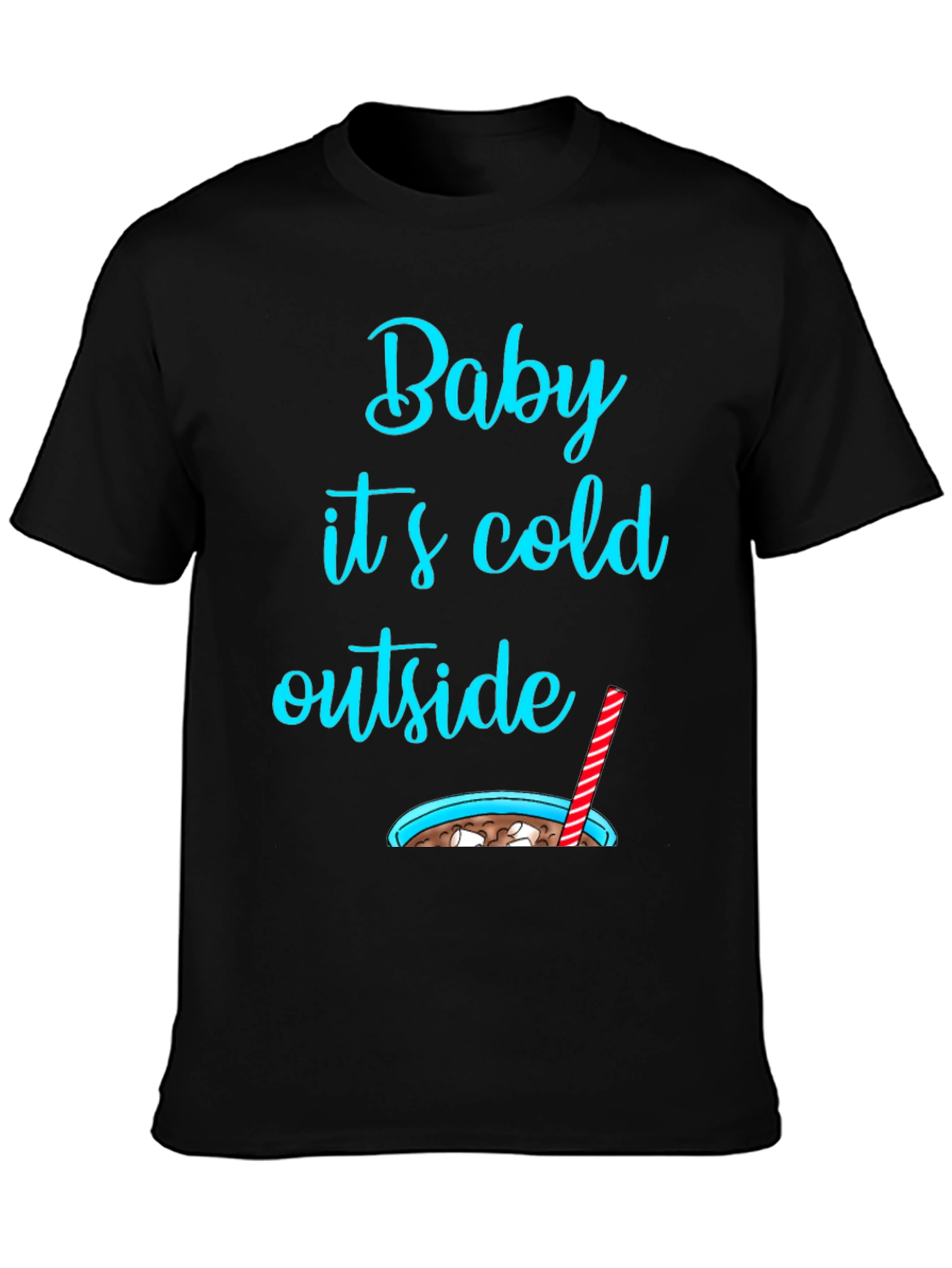 Black Baby It's Cold Outside Graphic Tee view 3
