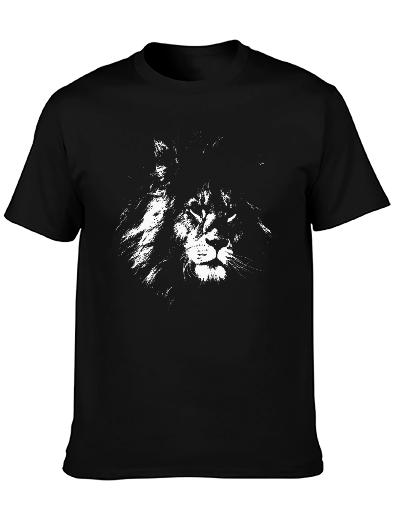 Black Lion Graphic Black Tee view 3