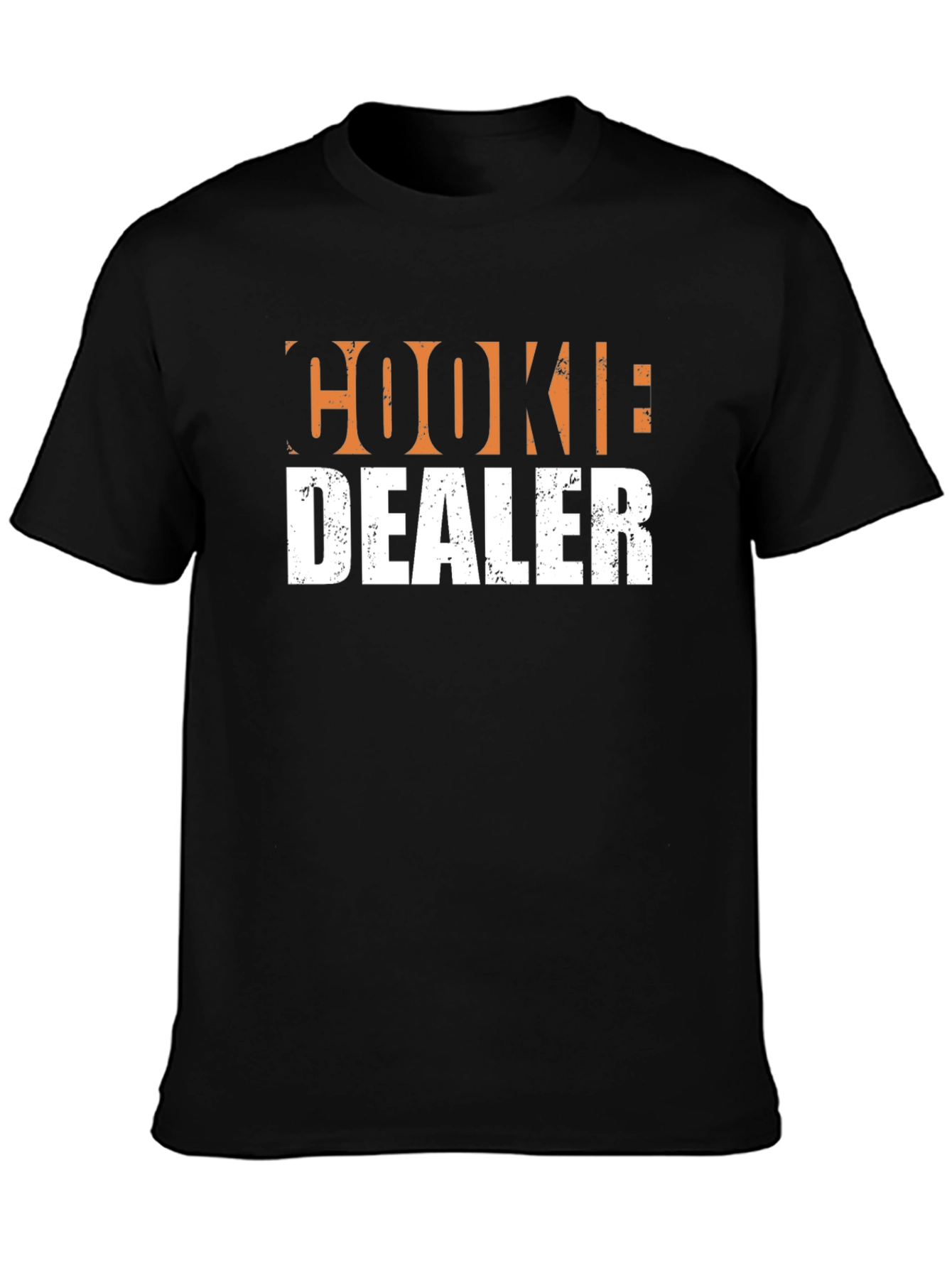 Black Cookie Dealer Graphic Tee - Black Cotton T-Shirt view 3