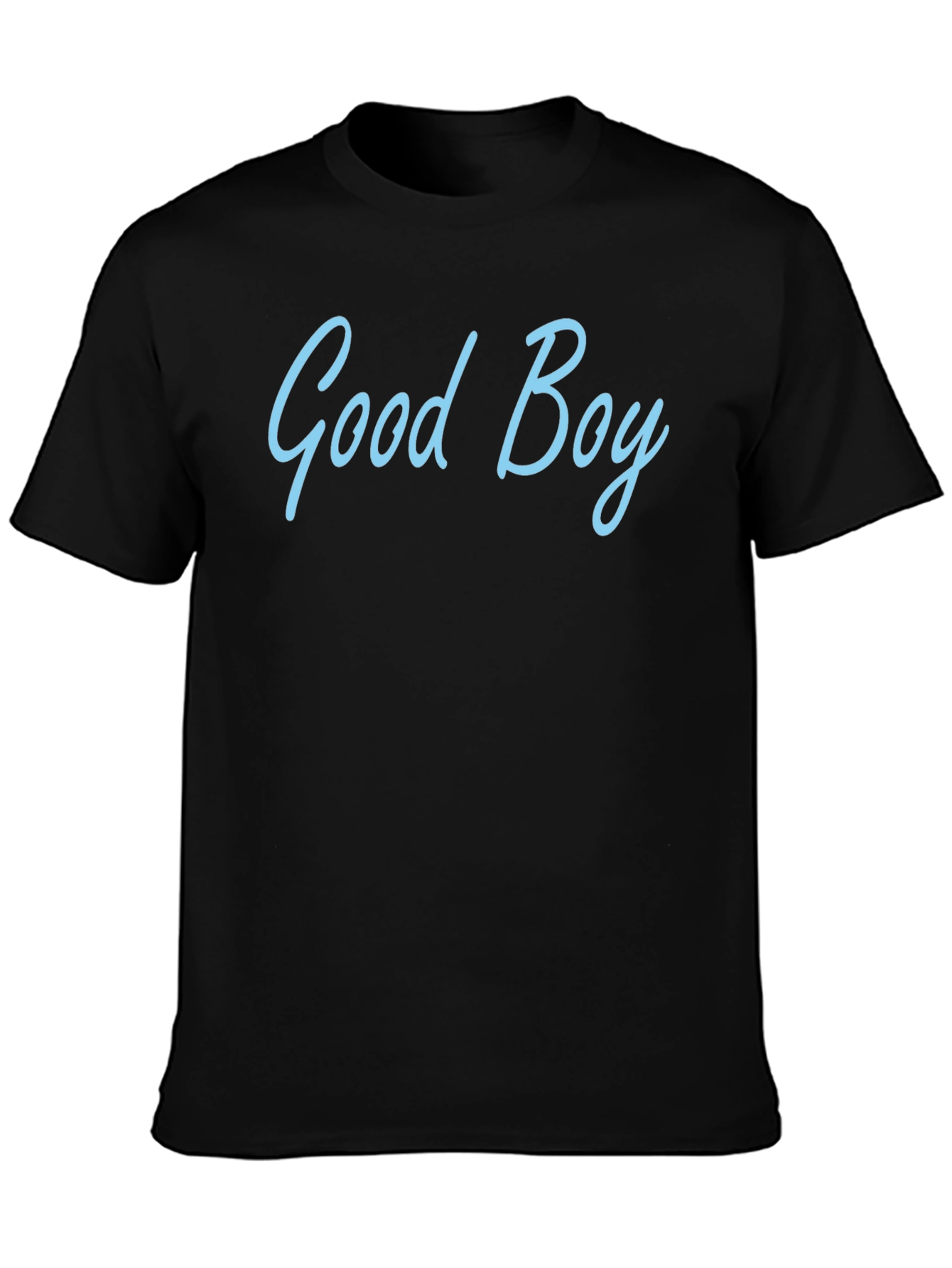 Black Good Boy Graphic Tee - Mens Black Cotton Blend T-Shirt view 3
