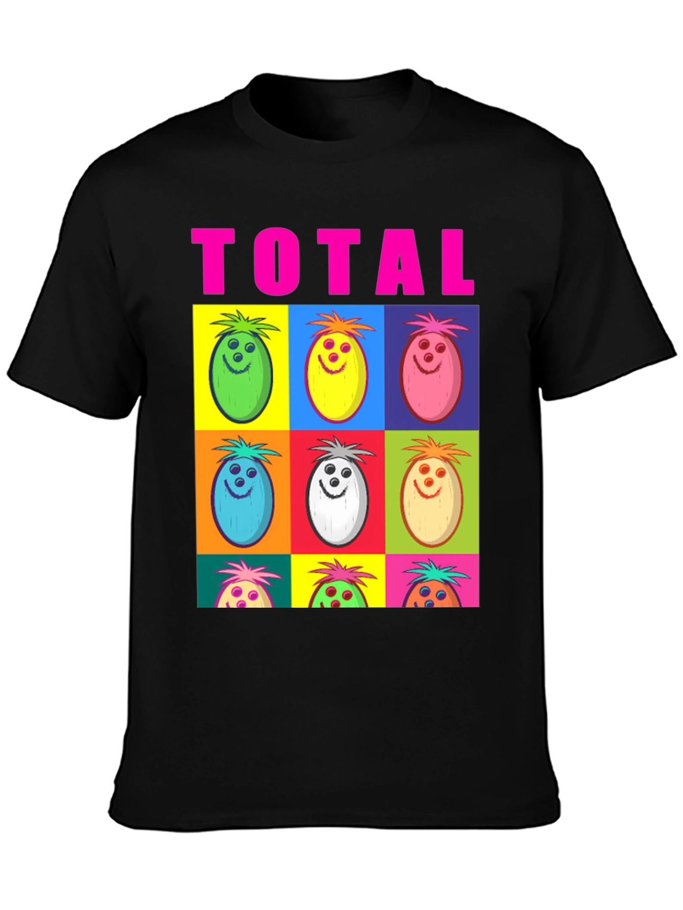 Black Fun Fruit Face Graphic Tee view 3