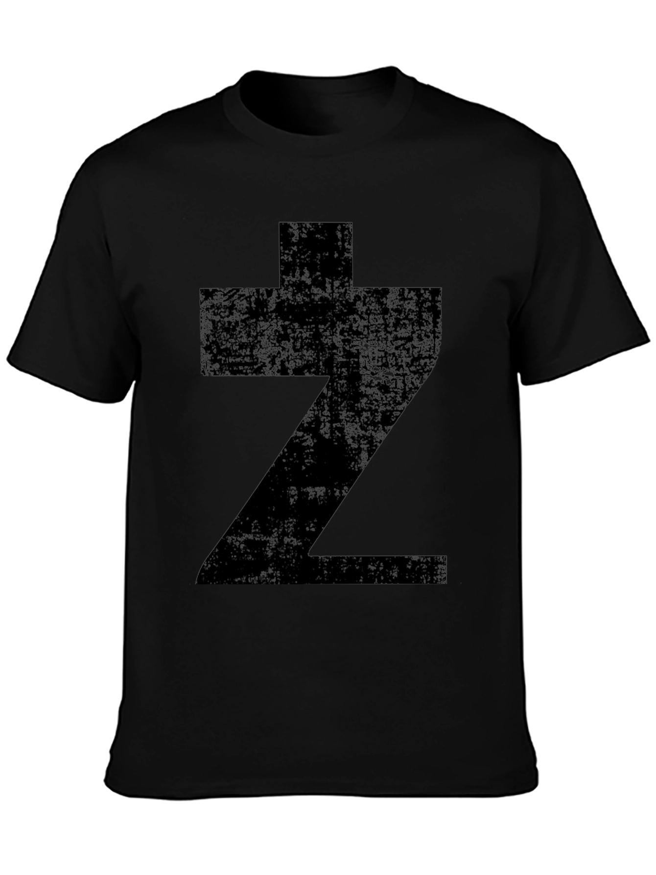Black Bold Symbol Black T-Shirt view 3