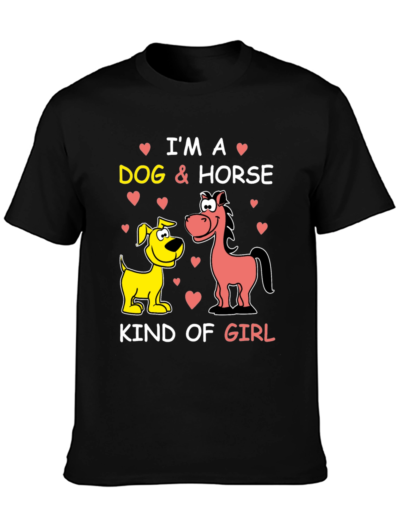 Black Dog & Horse Kind of Girl Graphic Tee view 3