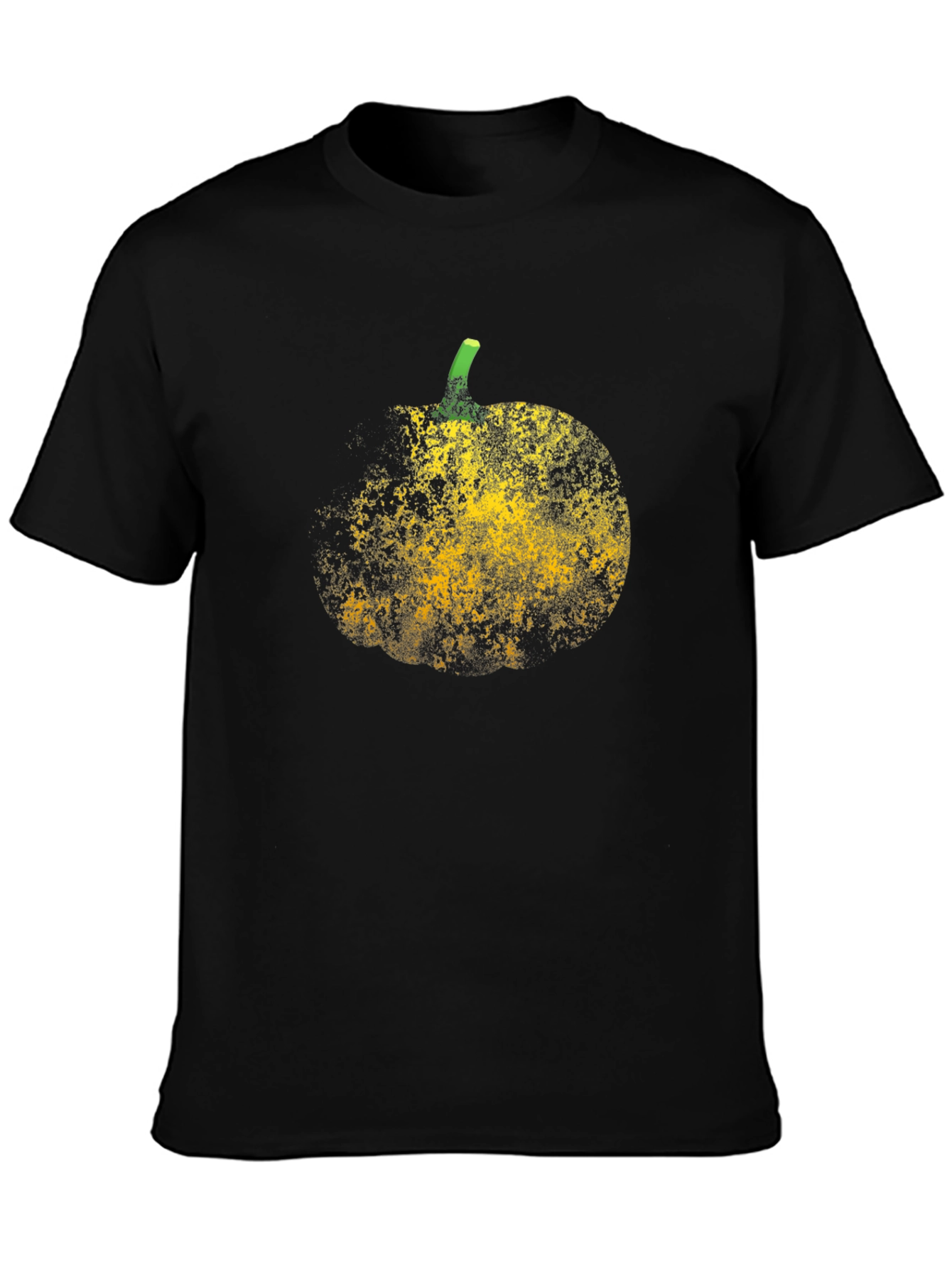 Black Abstract Pumpkin Graphic T-Shirt view 3