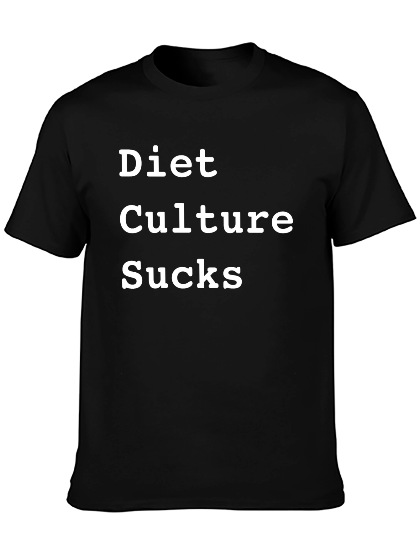 Black Diet Culture Sucks Graphic T-Shirt view 3