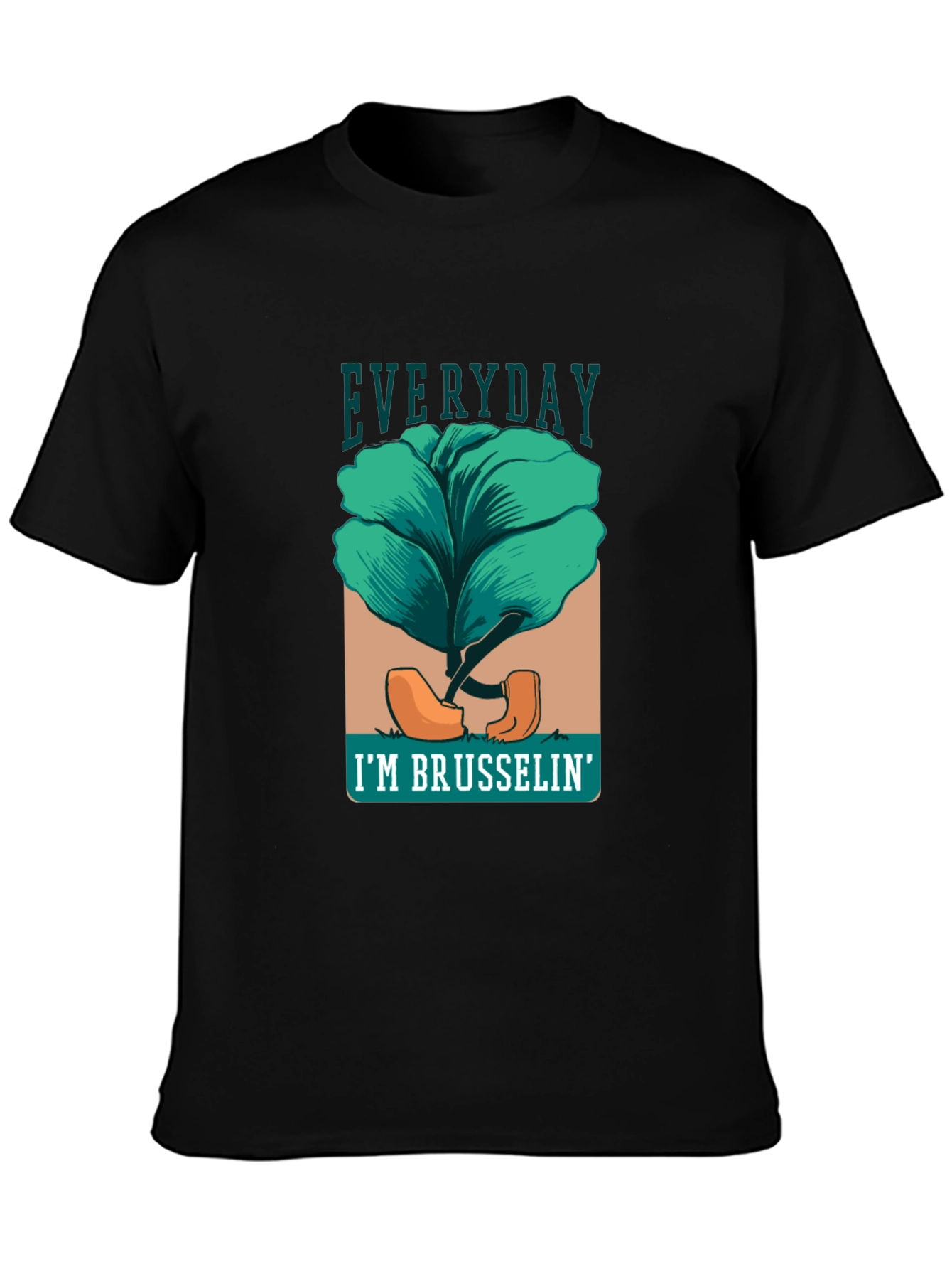 Black Everyday I'm Brusselsin' Graphic Tee view 3