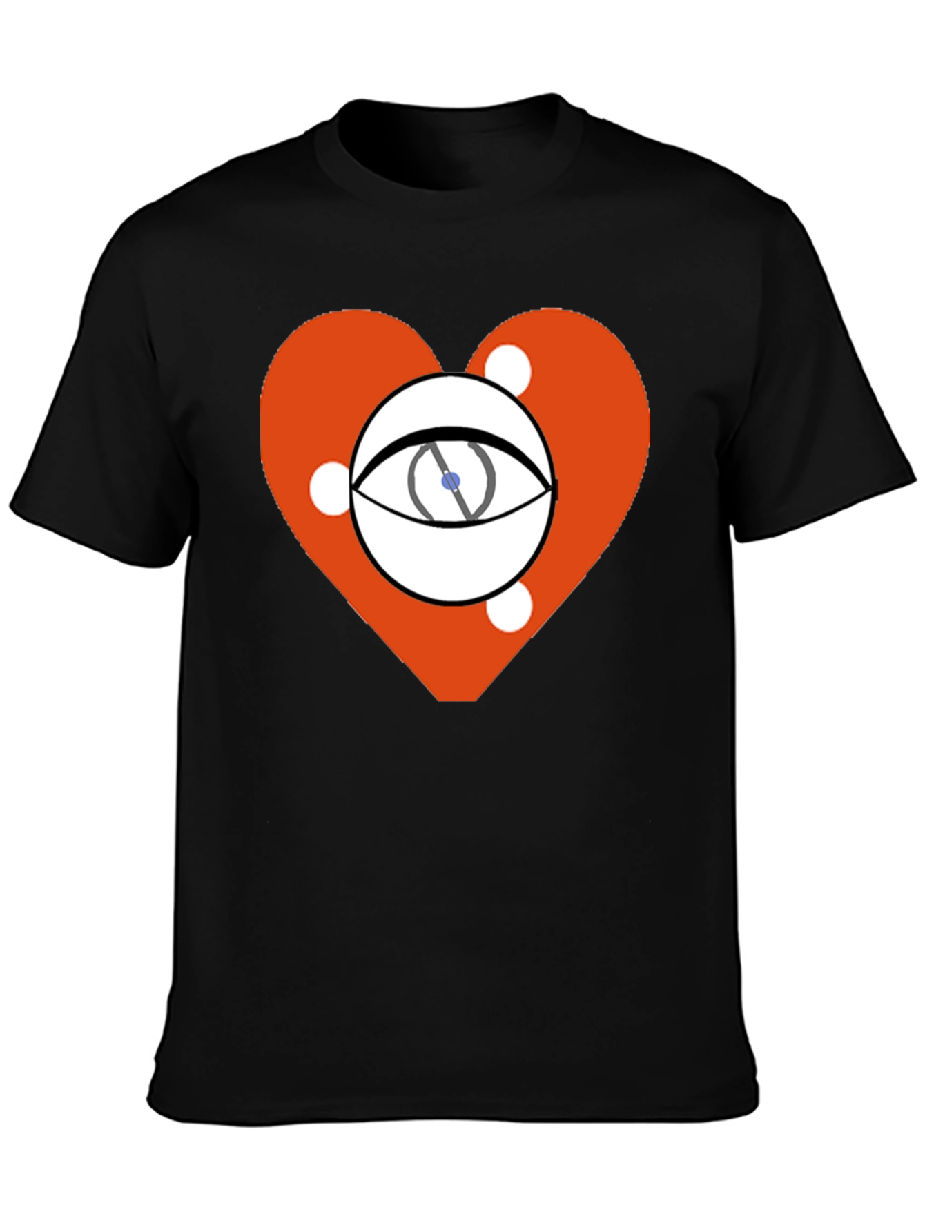 Black Eye Heart Graphic Black Tee view 3