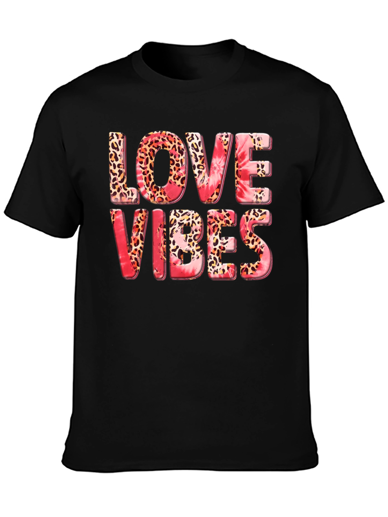 Black Love Vibes Graphic T-Shirt - Stylish Casual Tee view 3
