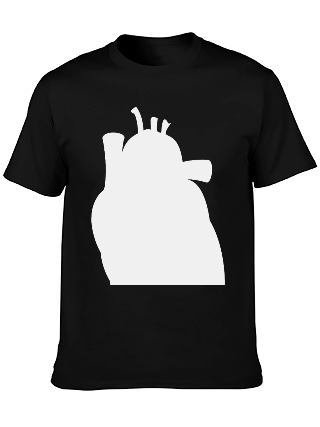 Black Anatomical Heart Graphic Tee - Stylish & Unique Design view 3