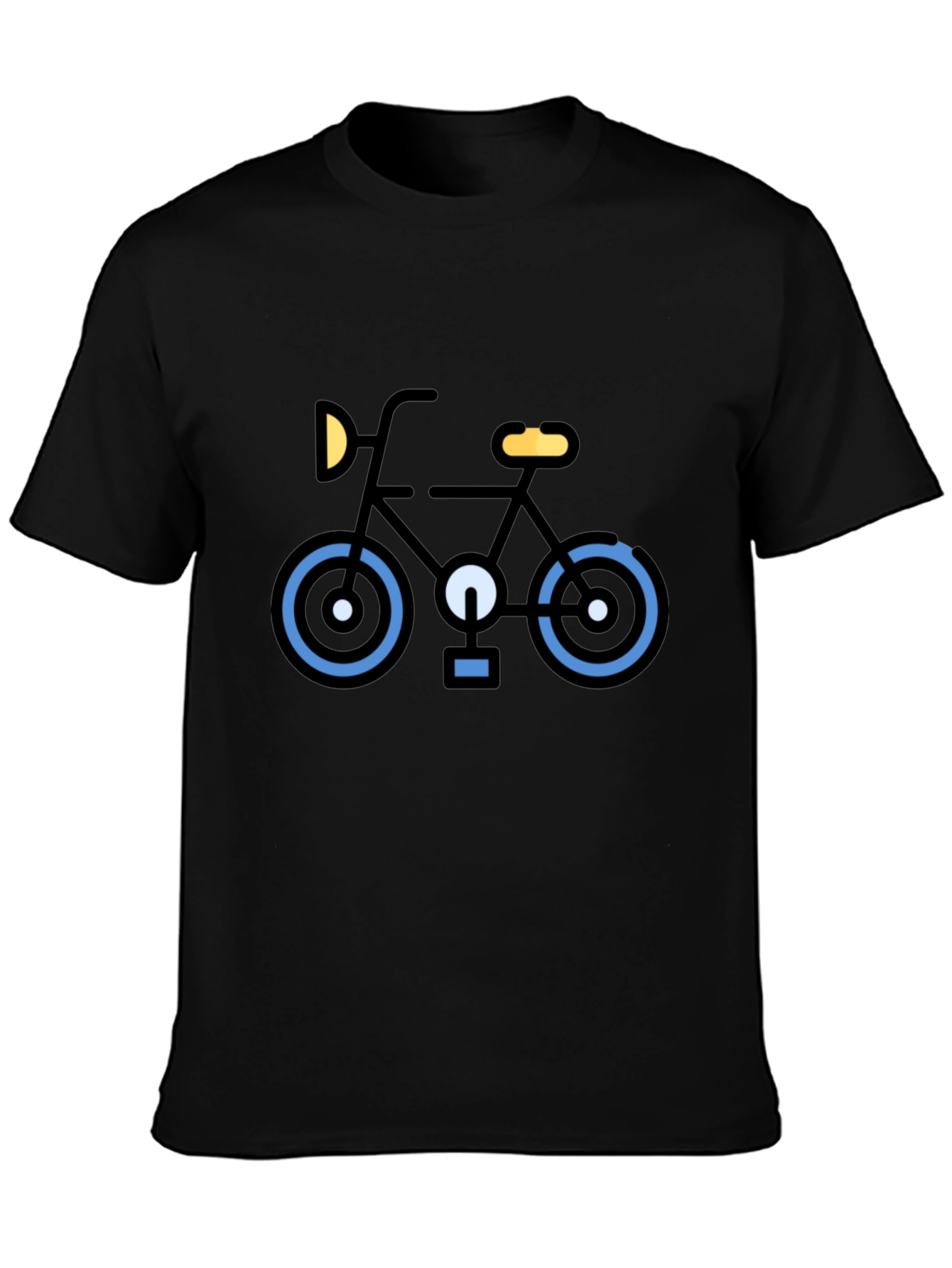 Black Bike Graphic Tee - Stylish & Comfortable Black T-Shirt view 3